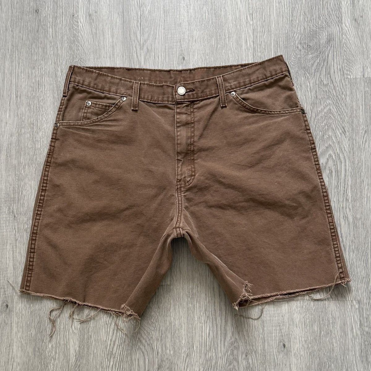 Dickies Vintage Y2K Dickies Brown Carpenter Shorts - Size 36 Size US 36 / EU 52 - 3 Thumbnail