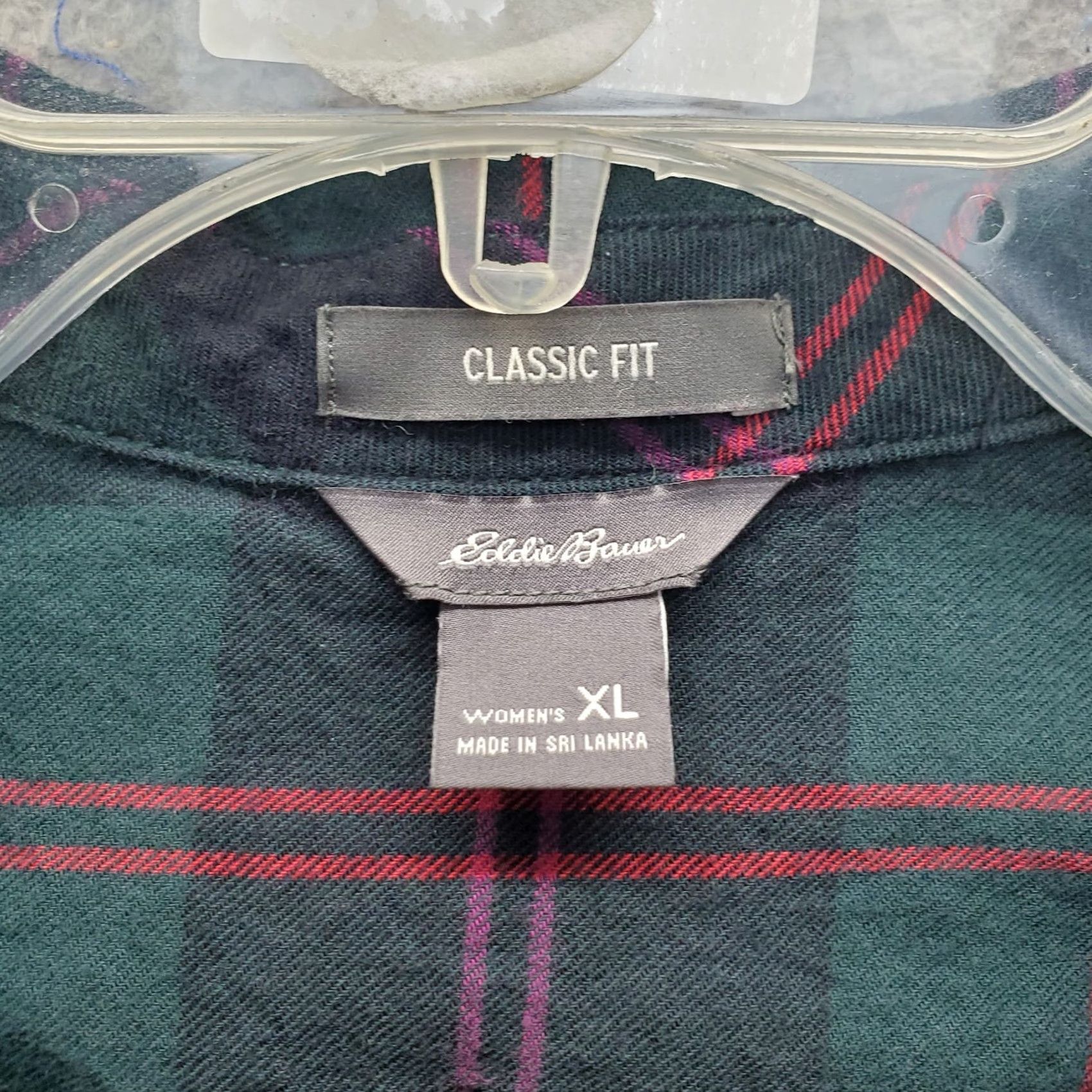 Eddie Bauer Eddie Bauer Button-Up Shirt Womens XL Multi Plaid Classic Fit Collared Outdoor Shirt Women XL Plaid Button-Up Size XL / US 12-14 / IT 48-50 - 3 Thumbnail