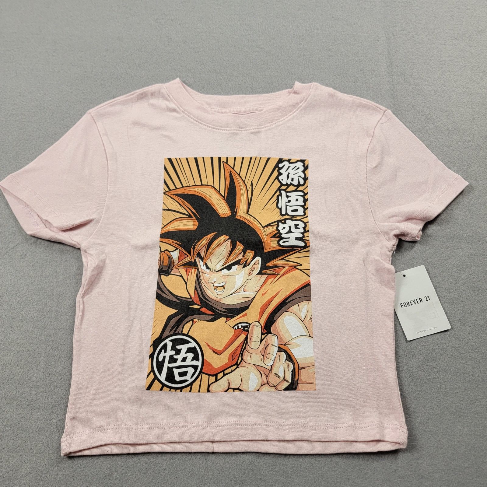 Anime Dragon Ball Z x Forever 21 Crop Top Tee Pink Kids Size S Size S / US 4 / IT 40 - 1 Thumbnail