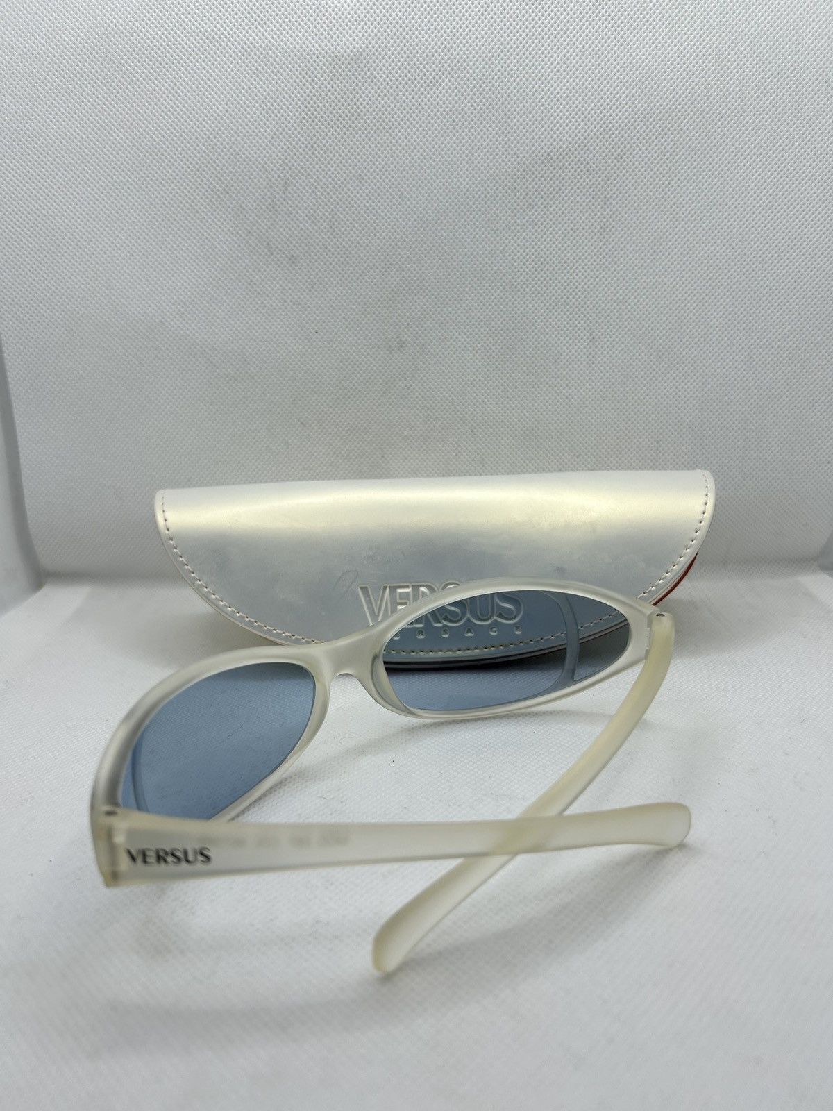 Versus Versace Versus Versace White Blue Lens Sunglasses - Model 1085 Size ONE SIZE - 3 Thumbnail