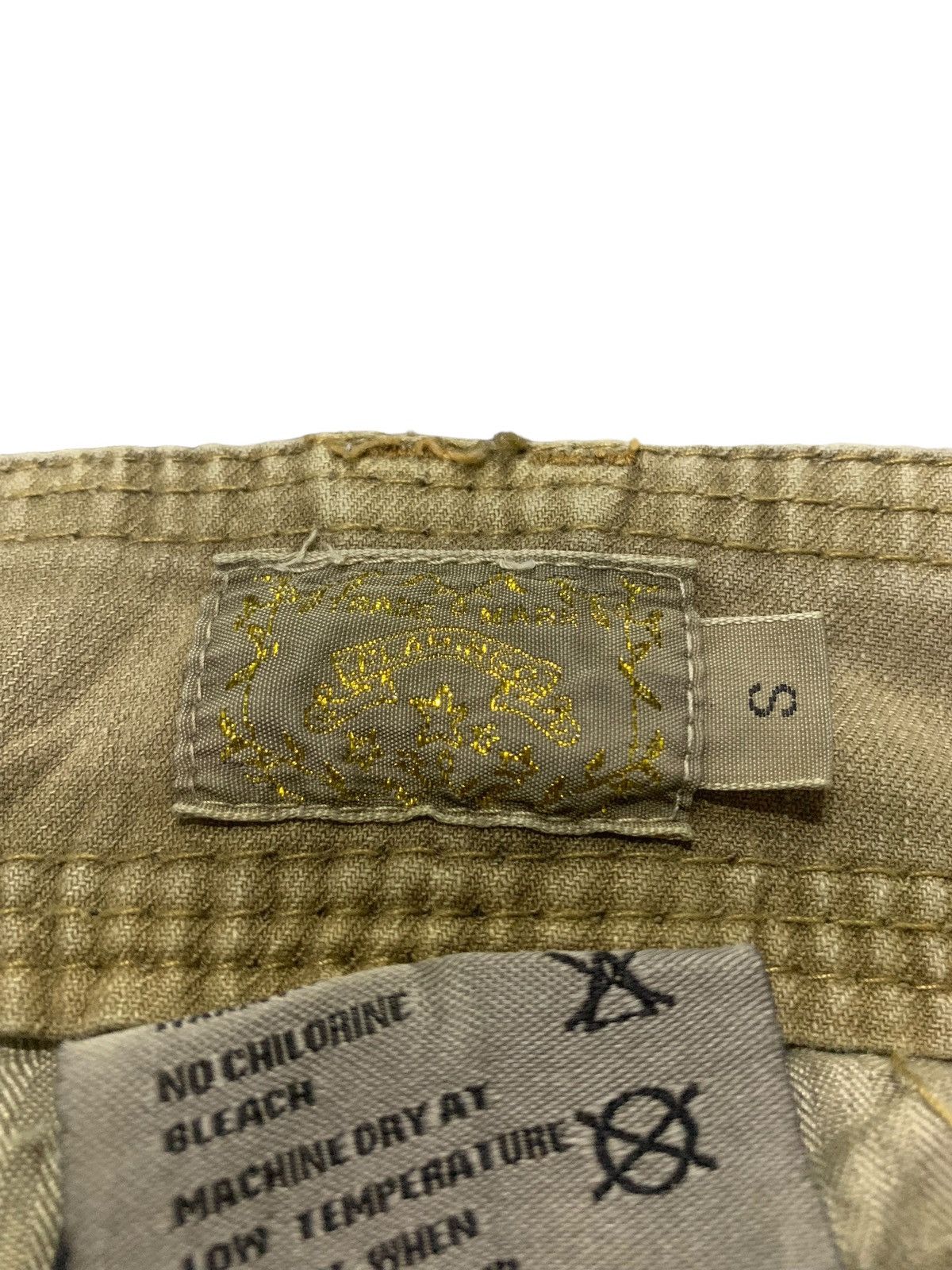 Japanese Brand Flamingo Firm Wide Leg Heavy Stitch Pants Size 29" - 14 Thumbnail