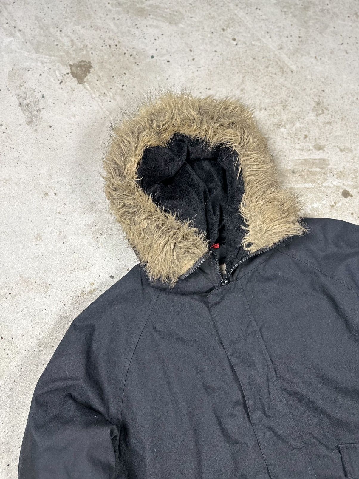 If Six Was Nine × Japanese Brand × Le Grande Bleu (L.G.B.) Vintage Y2K Faux Fur Black Bomber Jacket Hooded Size US XL / EU 56 / 4 - 6 Thumbnail