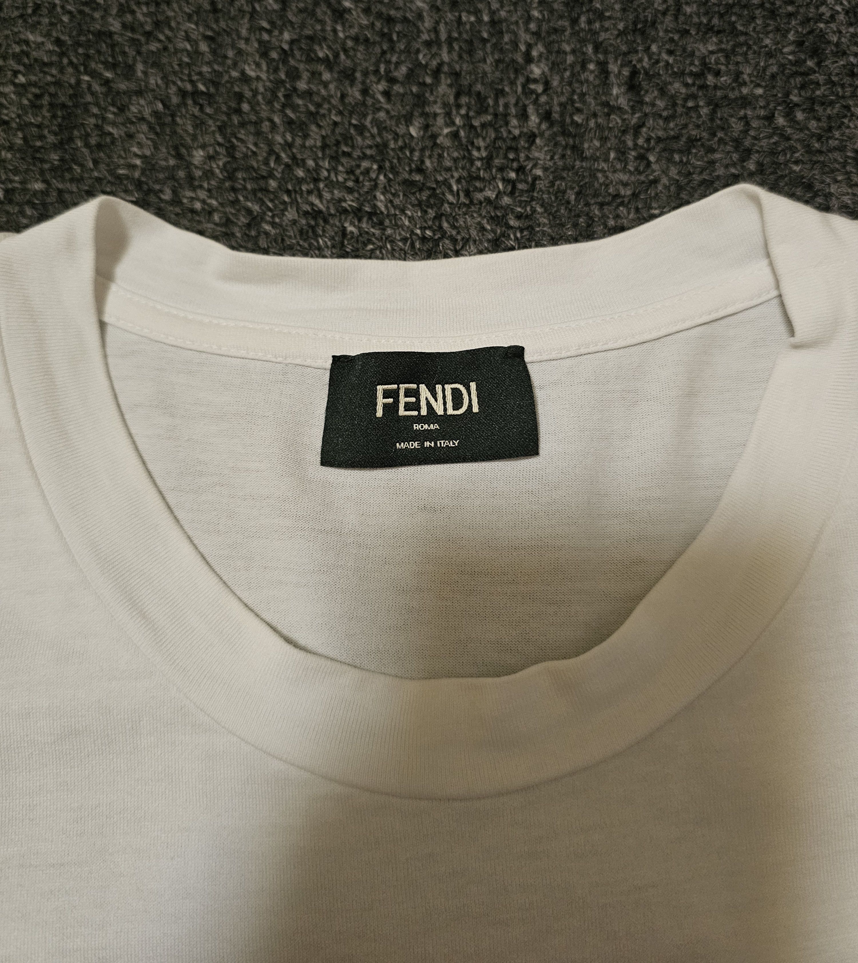 Fendi Fendi Women's White FF T-Shirt Size M Size US S / EU 44-46 / 1 - 3 Thumbnail