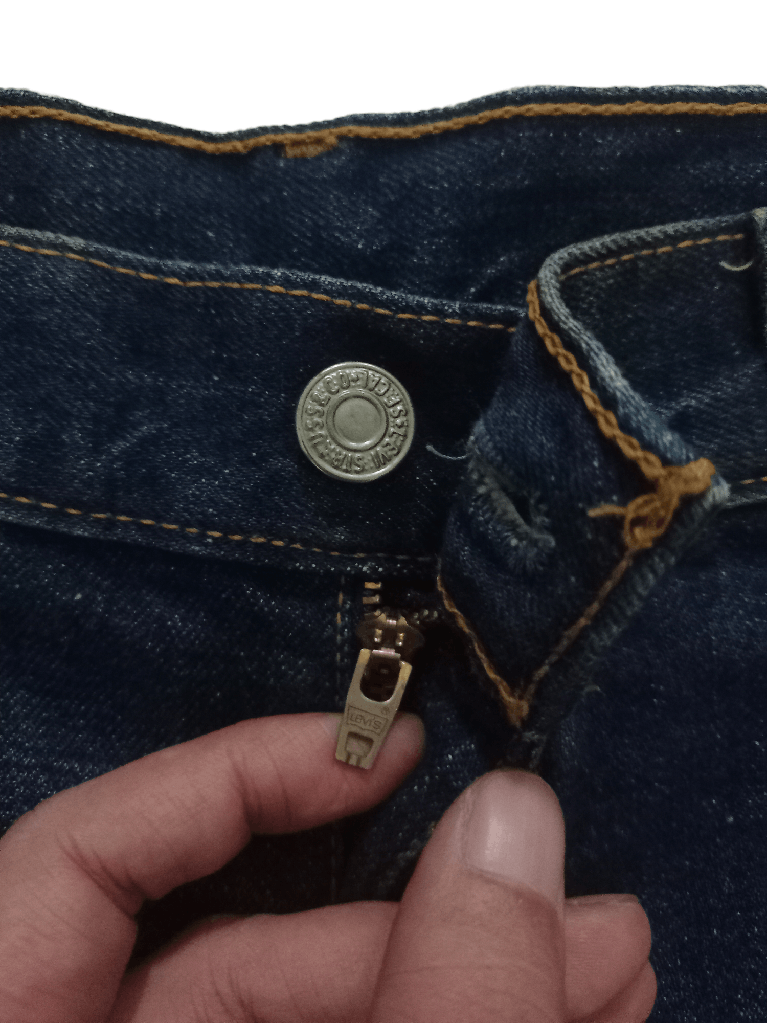 Levi's Vintage 80s Levis 646 Orange Tab Flare Bell Bottom Jeans Size US 33 - 3 Thumbnail