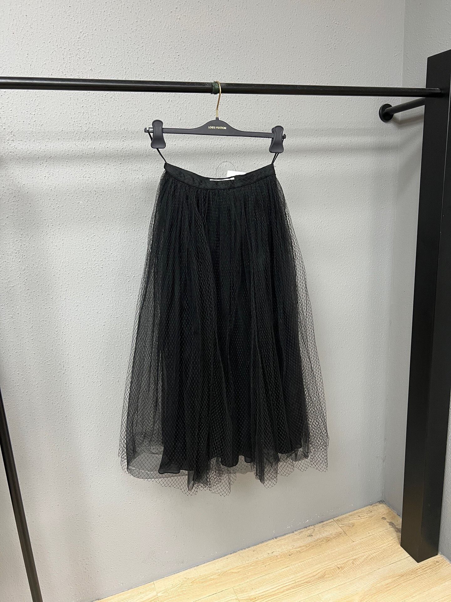 classic black tulle skirt by dior