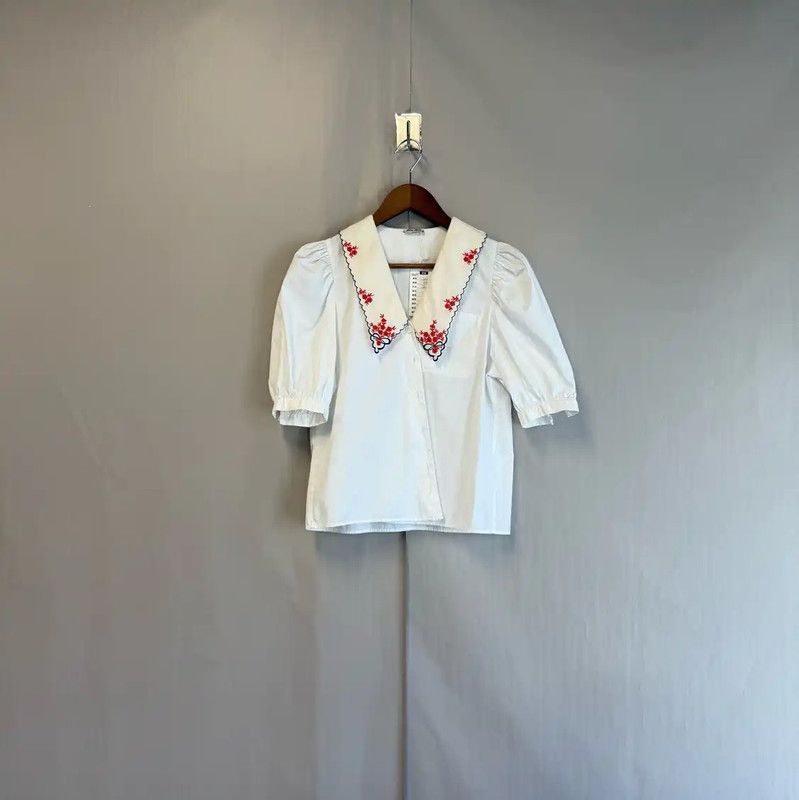 Miu Miu Miu Miu White Cotton Women's T-Shirt 0089 Size M / US 6-8 / IT 42-44 - 1 Thumbnail