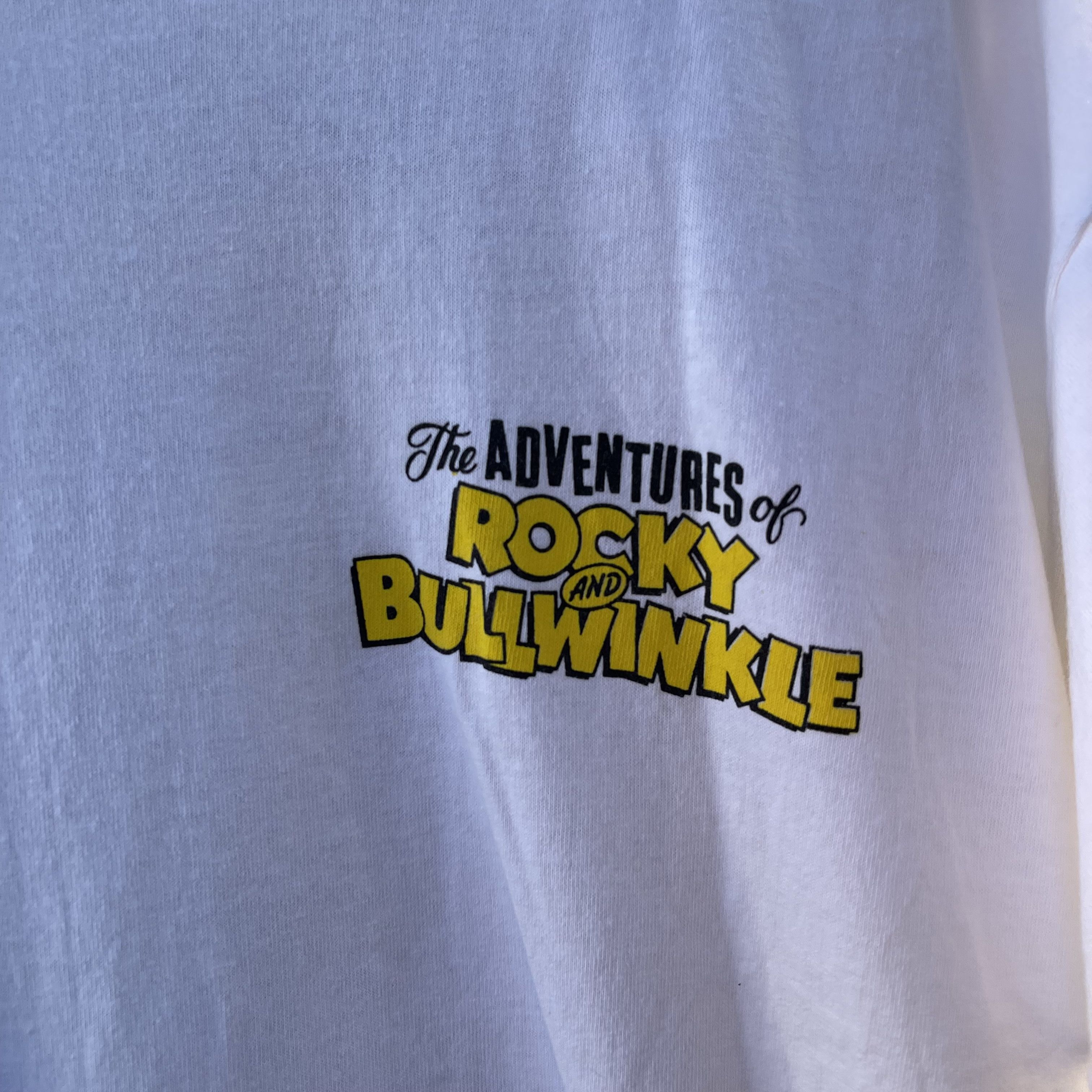 Vintage 90s The Adventures of Rocky and Bullwinkle T-shirt Size US XL / EU 56 / 4 - 4 Thumbnail