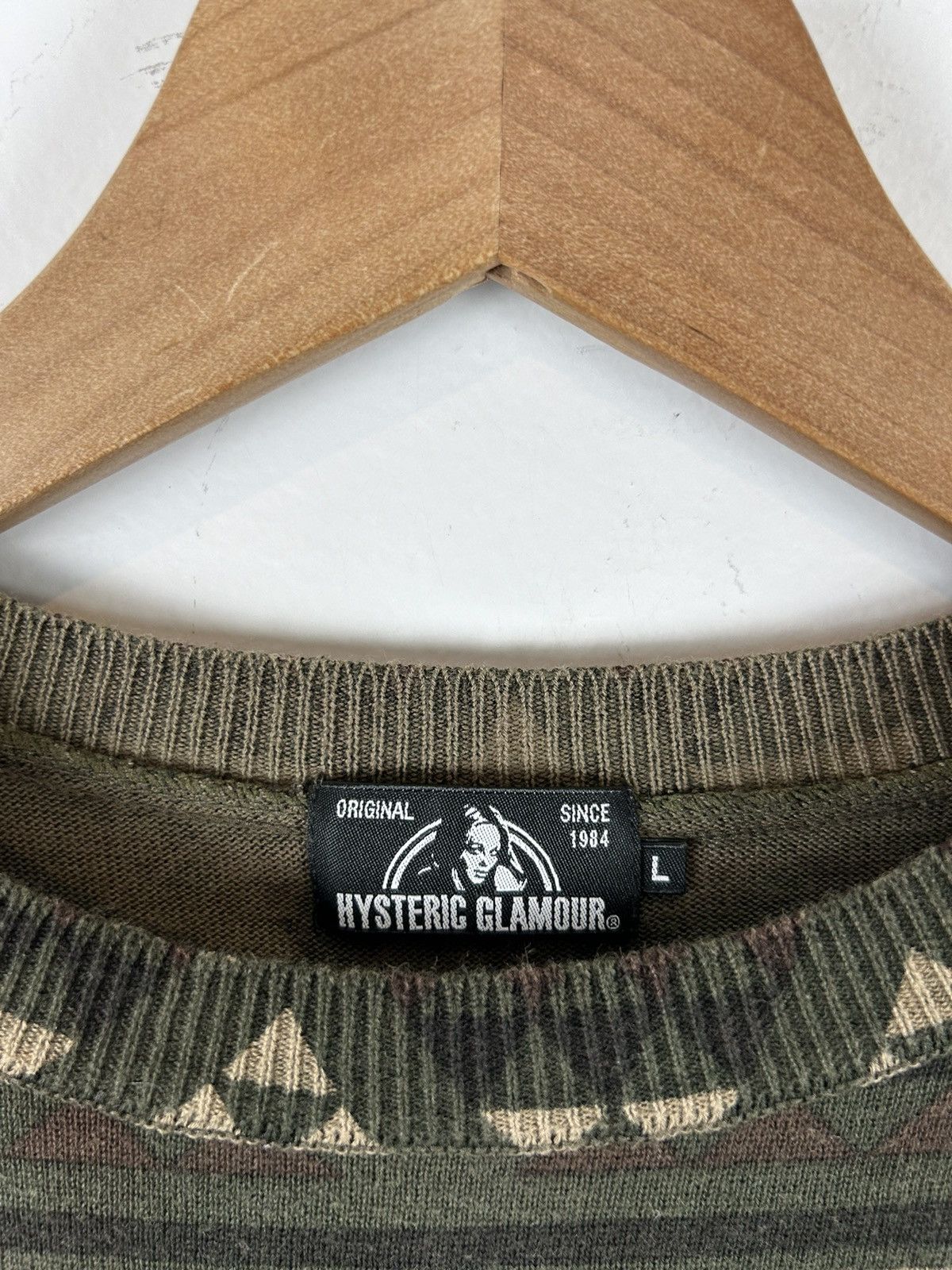 Hysteric Glamour Hysteric Glamour Camo Light Oz Knitwear Size US L / EU 52-54 / 3 - 4 Thumbnail