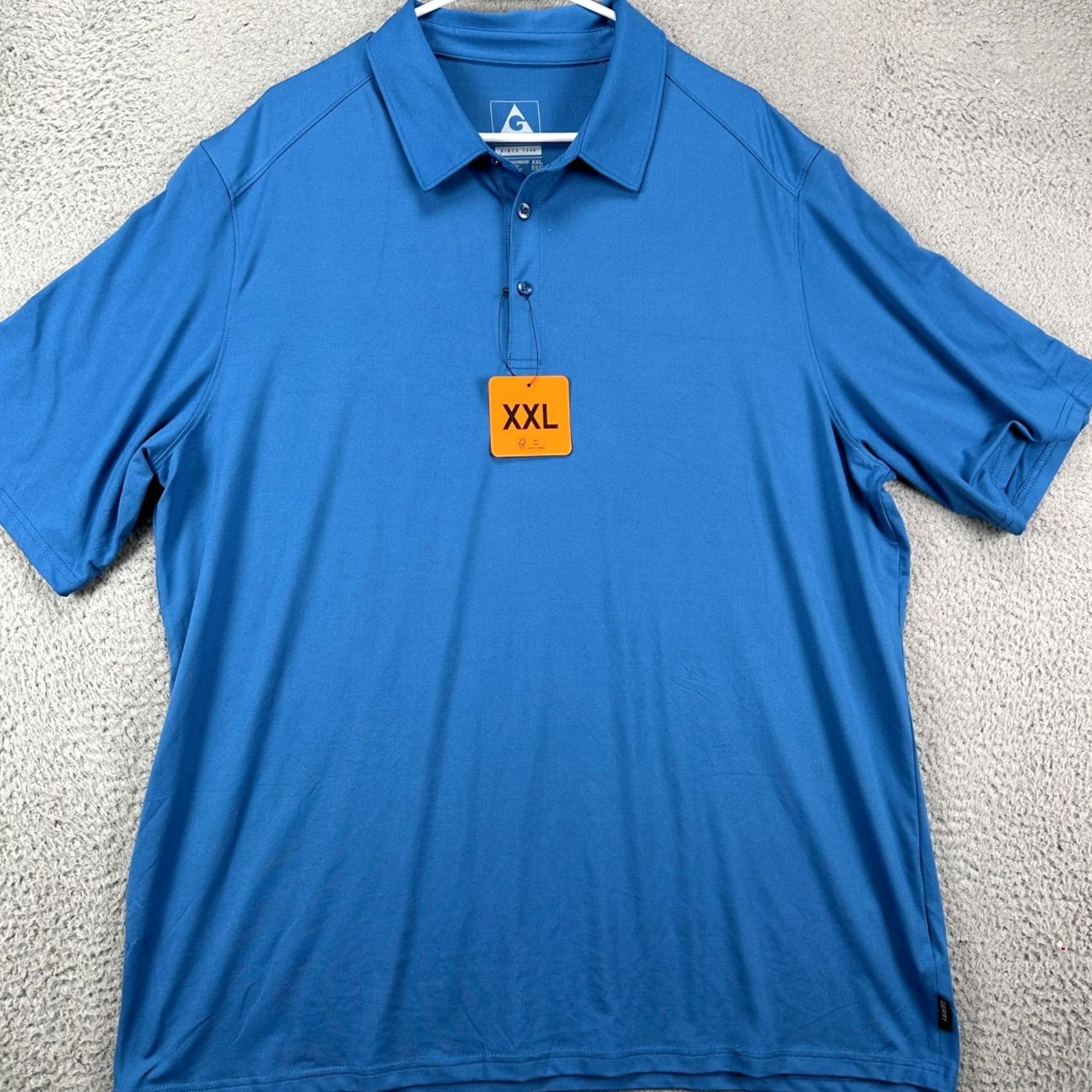 Vintage Gerry Polo Shirt 2XL Blue Short Sleeve Regular Fit Breathable Tech Stretch Rugby Shirt Mens Polo Shirt Clothing Size US XXL / EU 58 / 5 - 3 Thumbnail