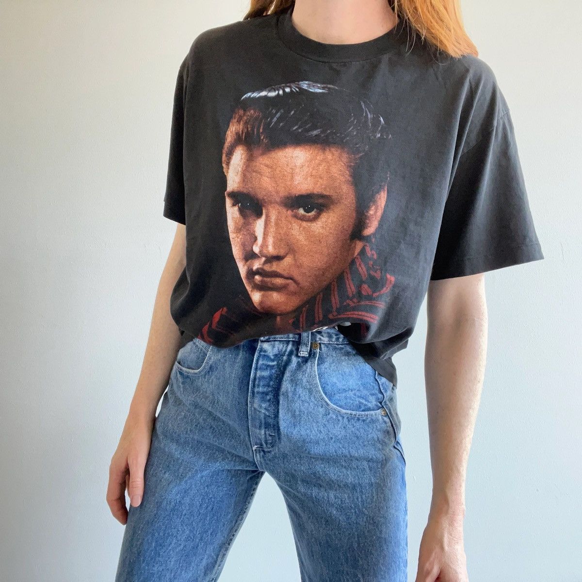 Levi's Vintage Clothing × Vintage 1990 ELVIS GIANT HEAD T-SHIRT Size US M / EU 48-50 / 2 - 6 Thumbnail