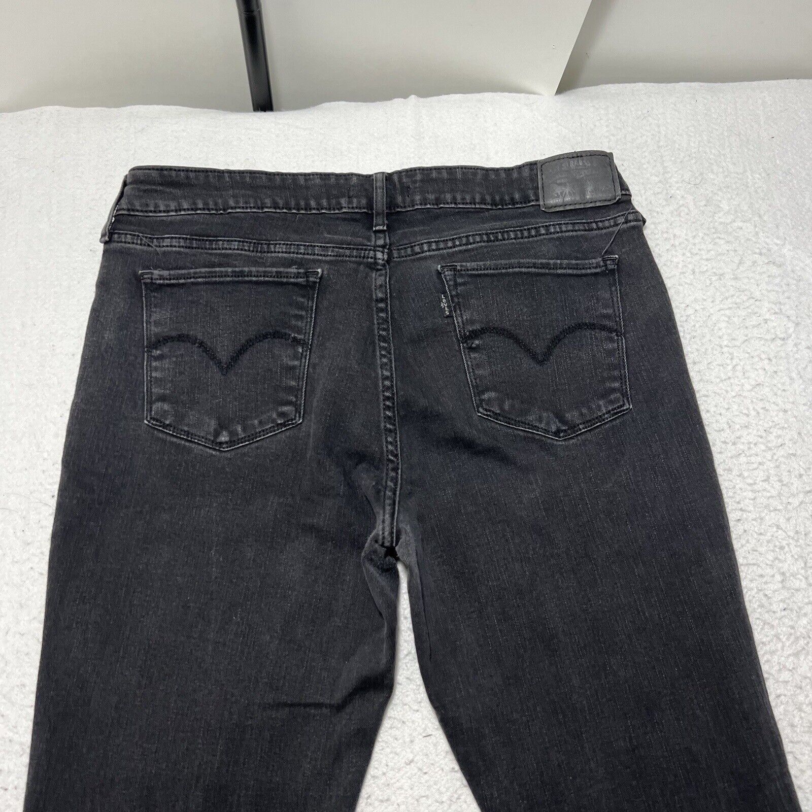 Levi's Levis 711 Skinny 32 Mid Rise Denim Stretch Jeans Black 32x30 Size US 32 / EU 48 - 6 Thumbnail