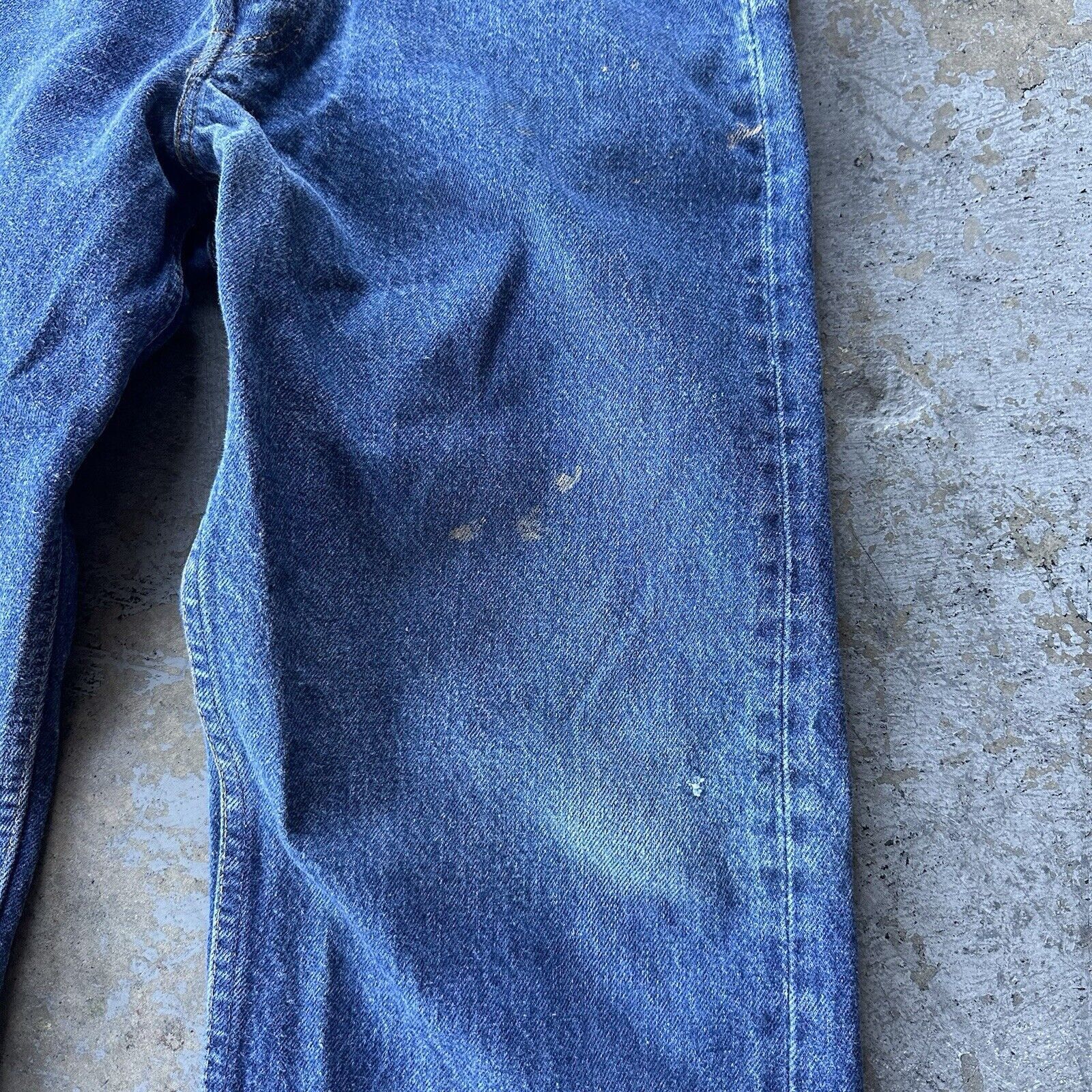Levi's × Vintage Vintage 80s Levi’s 501 Faded Dark Wash Straight Denim Jeans Size US 35 - 4 Thumbnail