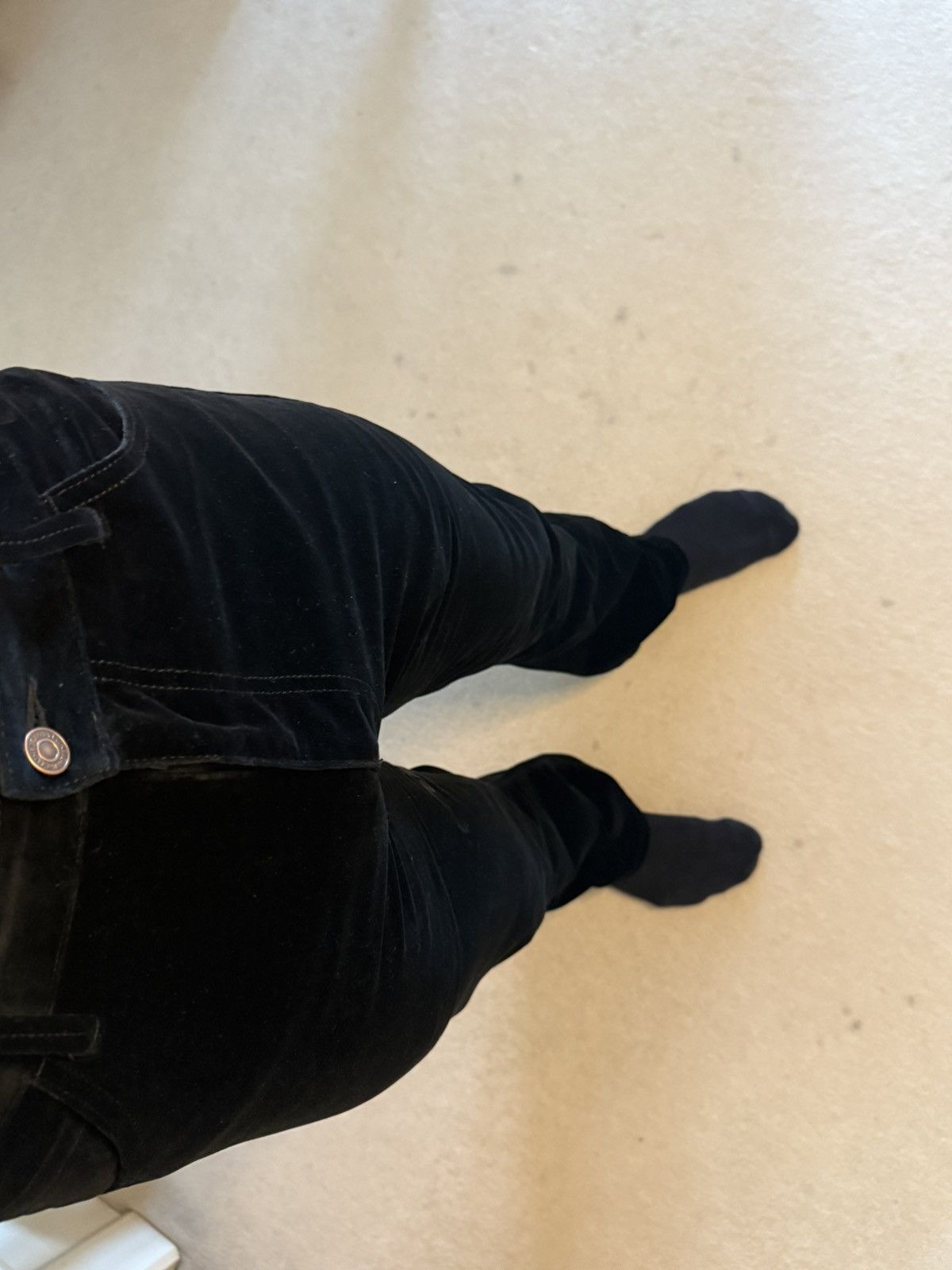 Celine Holy Grail FW20 Celine dylan velvet black flared jeans 31 Size US 31 - 6 Thumbnail