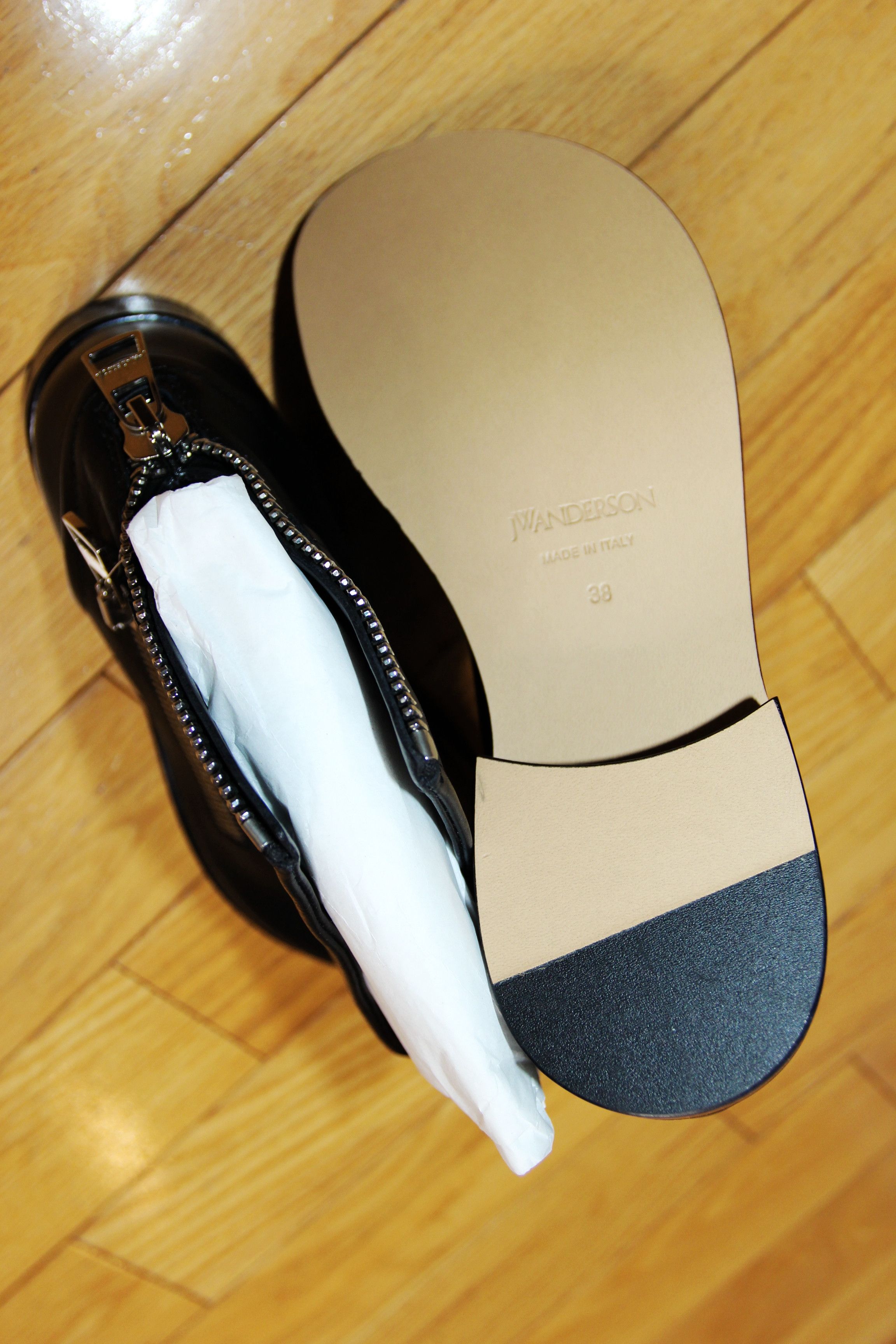 JW Anderson BNWT AW25 JW ANDERSON ZIP BIKER BOOTIES BOOTS 38 Size US 8 / IT 38 - 5 Thumbnail
