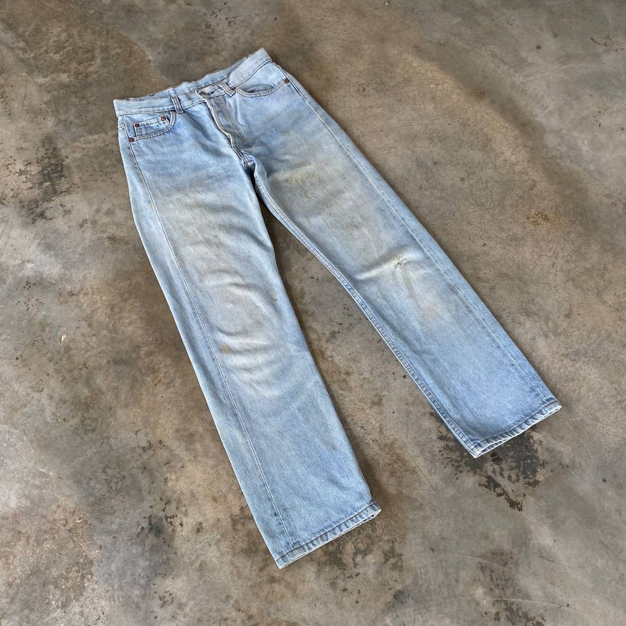 Levi's Vintage Clothing Vintage 90s Levi's 501 Distressed Dirty Wash Faded Grunge Size US 29 - 3 Thumbnail