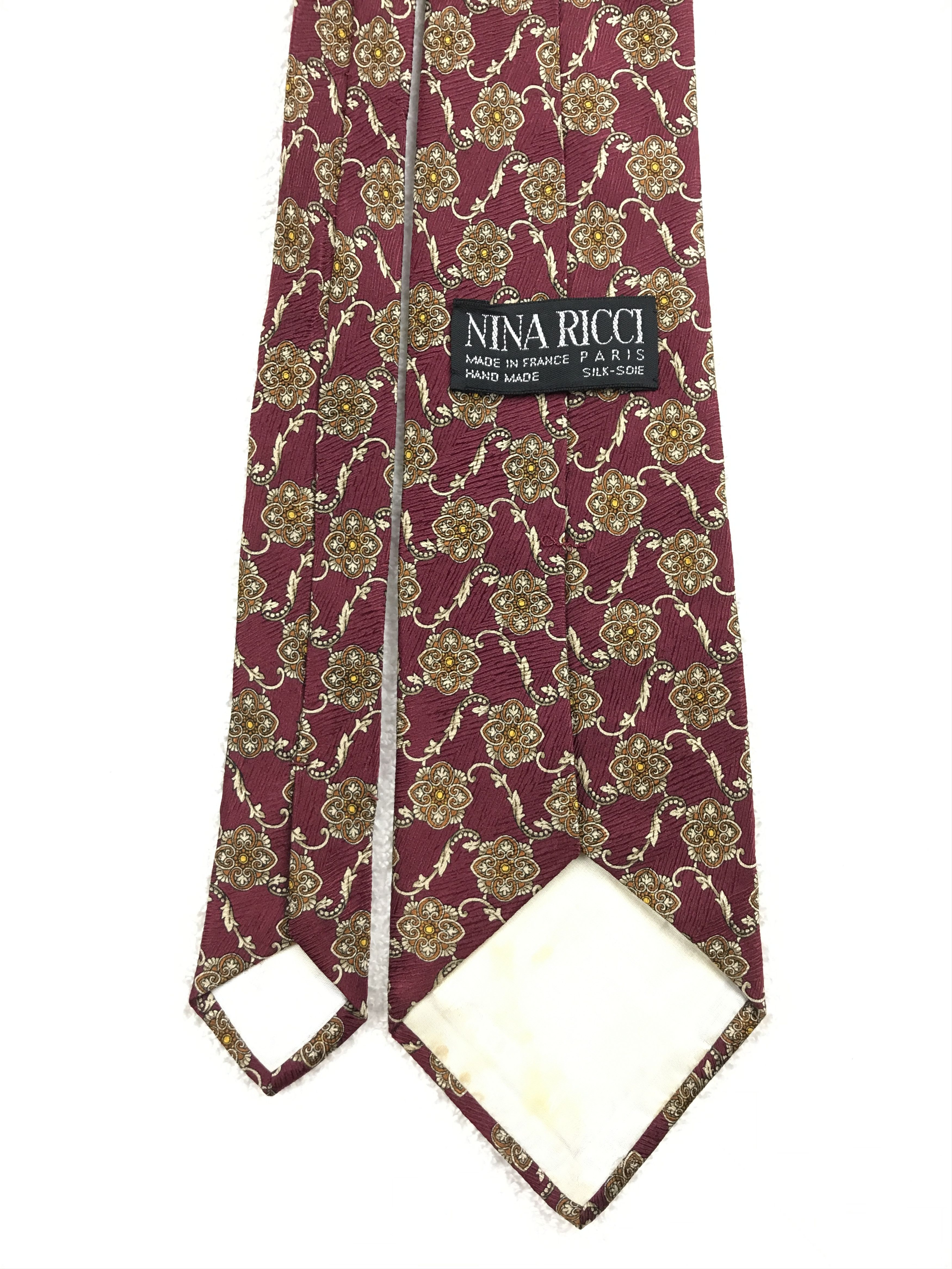 Designer × Vintage Vintage Nina Ricci Silk Necktie Size ONE SIZE - 4 Thumbnail