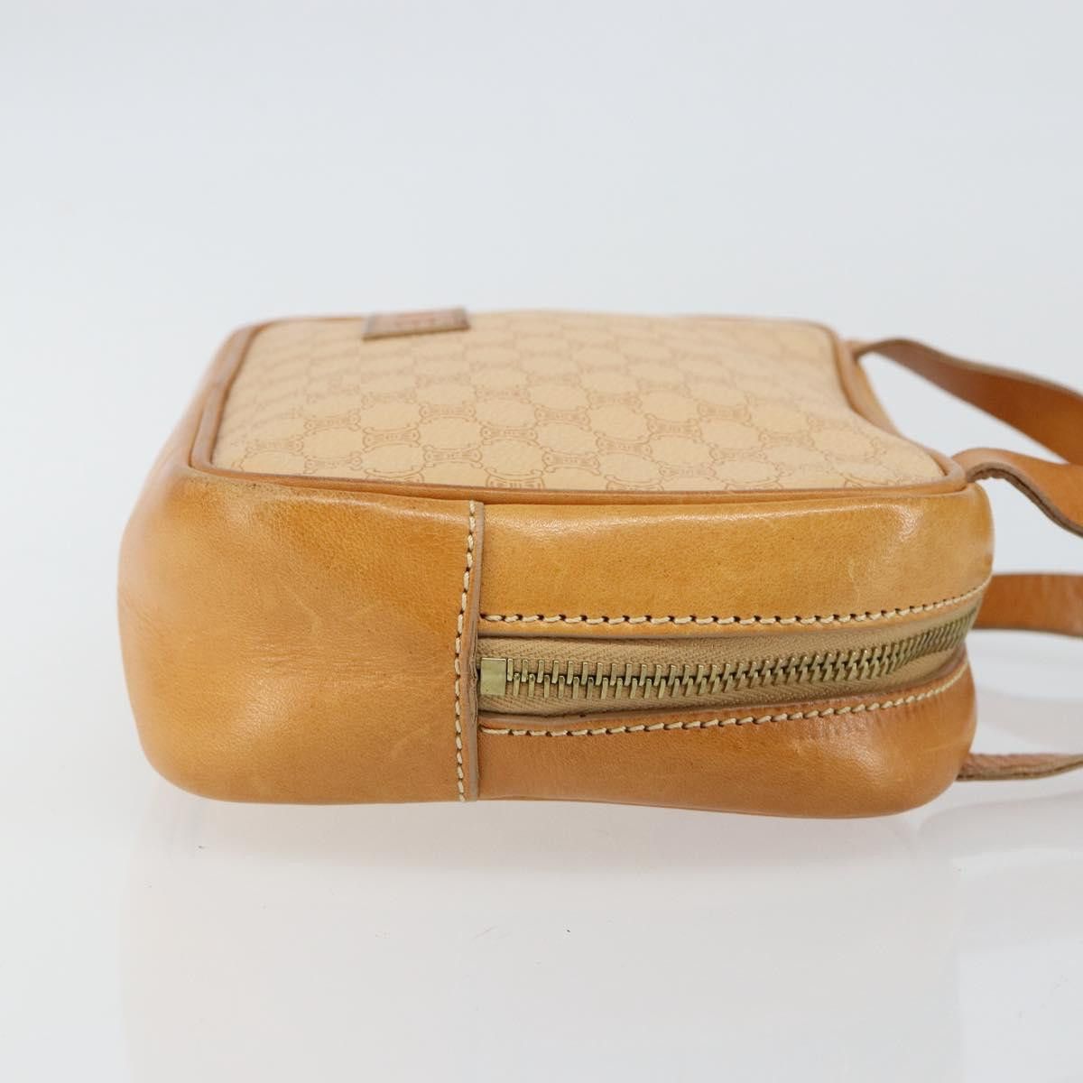 Celine CELINE Macadam Canvas Hand Bag Pvc Beige Gold Size ONE SIZE - 4 Thumbnail