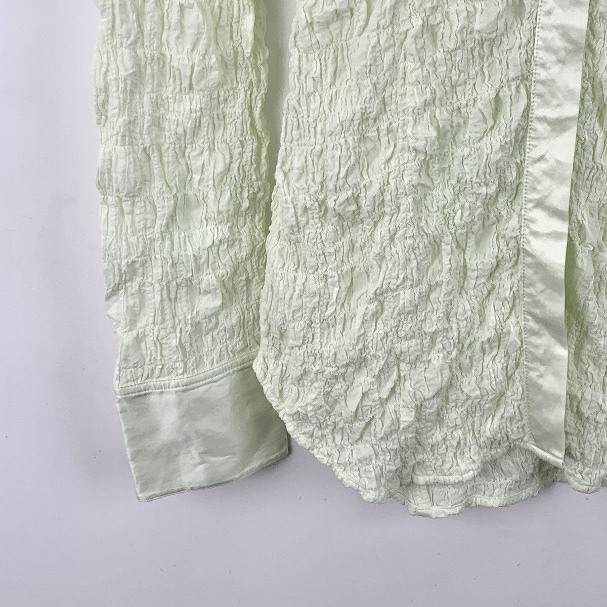 Acne Studios Acne Studios Pleated Collared Long Sleeve Shirt K26WX Size XS / US 0-2 / IT 36-38 - 4 Thumbnail