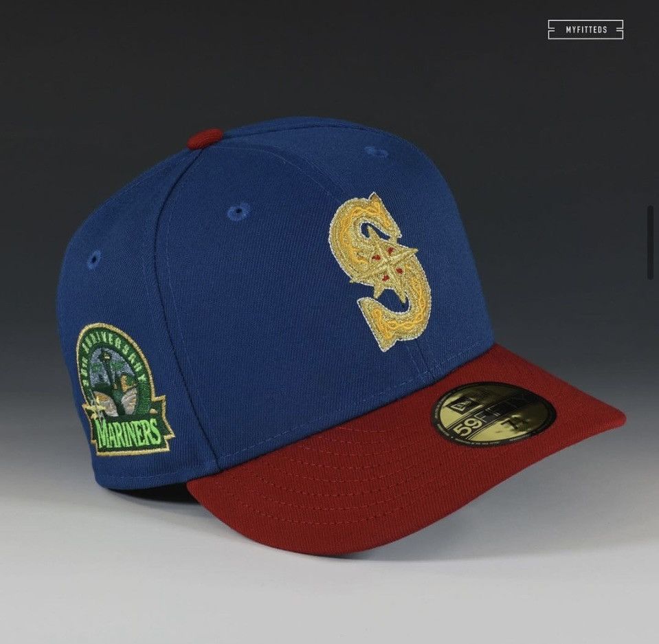 image of Myfitteds Seattle Mariners 30Th Anniversary Patch Size in Blue, Men's