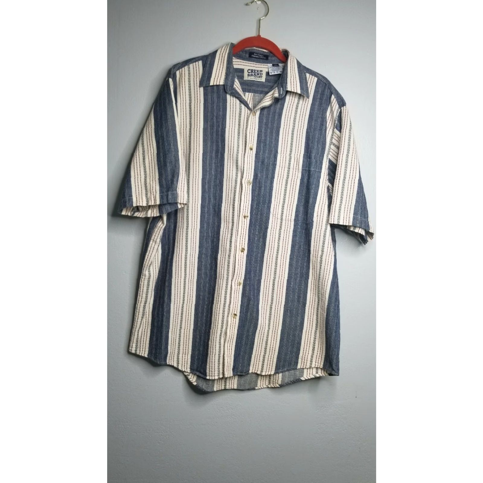 J Brand VINTAGE Creek Brand Sport Western Striped Button Down Shirt USA Mens M Shirt Size US M / EU 48-50 / 2 - 4 Thumbnail