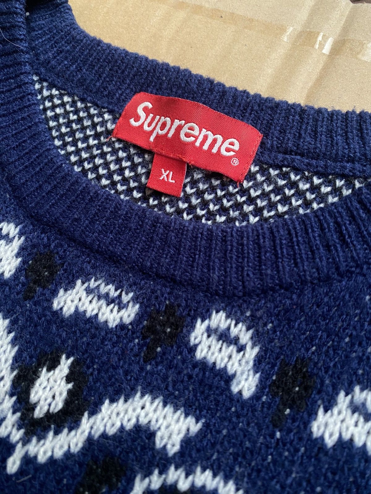 Supreme Supreme Bandana Sweater SS18 Size US XL / EU 56 / 4 - 6 Thumbnail