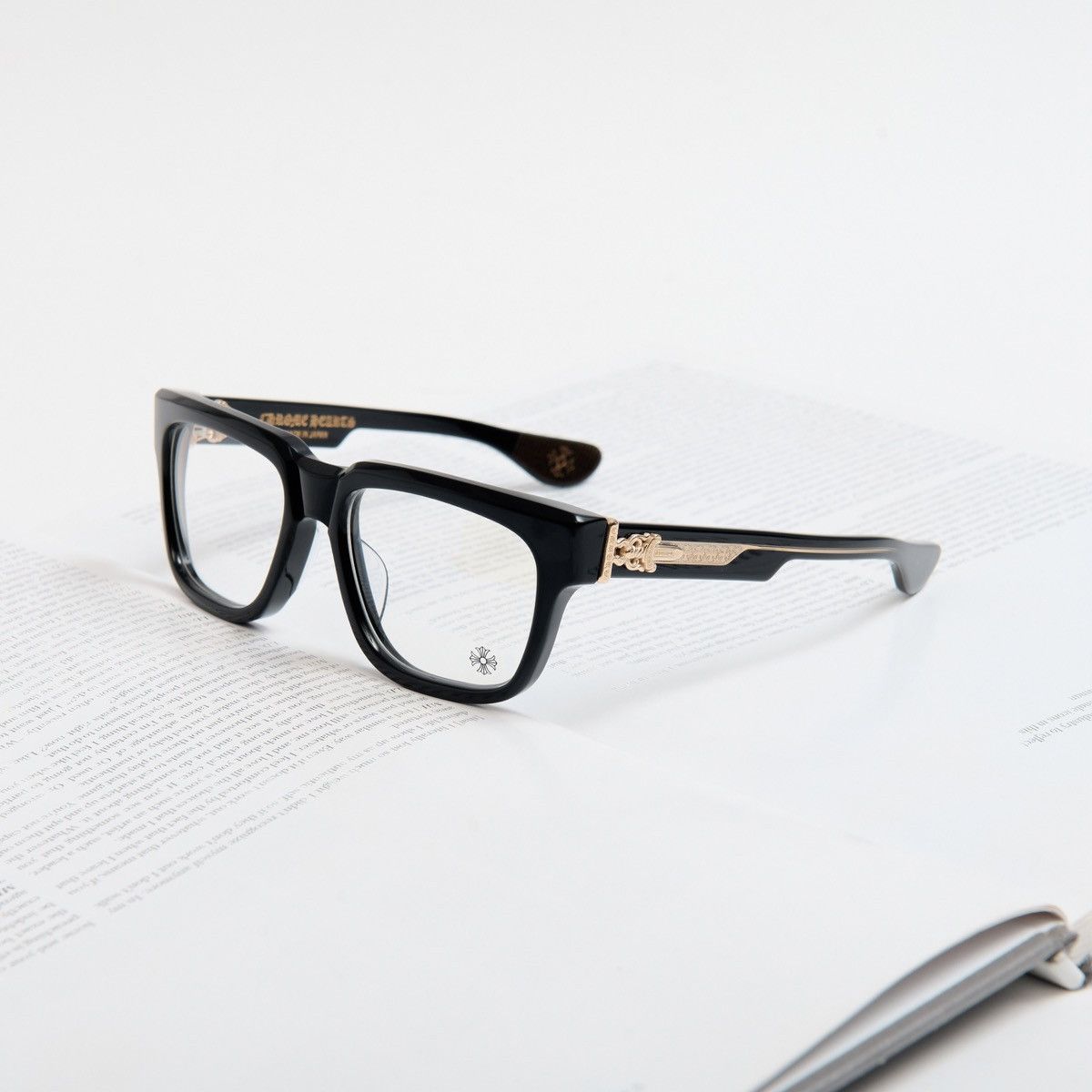 Chrome Hearts CHROME HEARTS BOX OFFICER BLACK - 18KGP GLASSES Size ONE SIZE - 1 Thumbnail