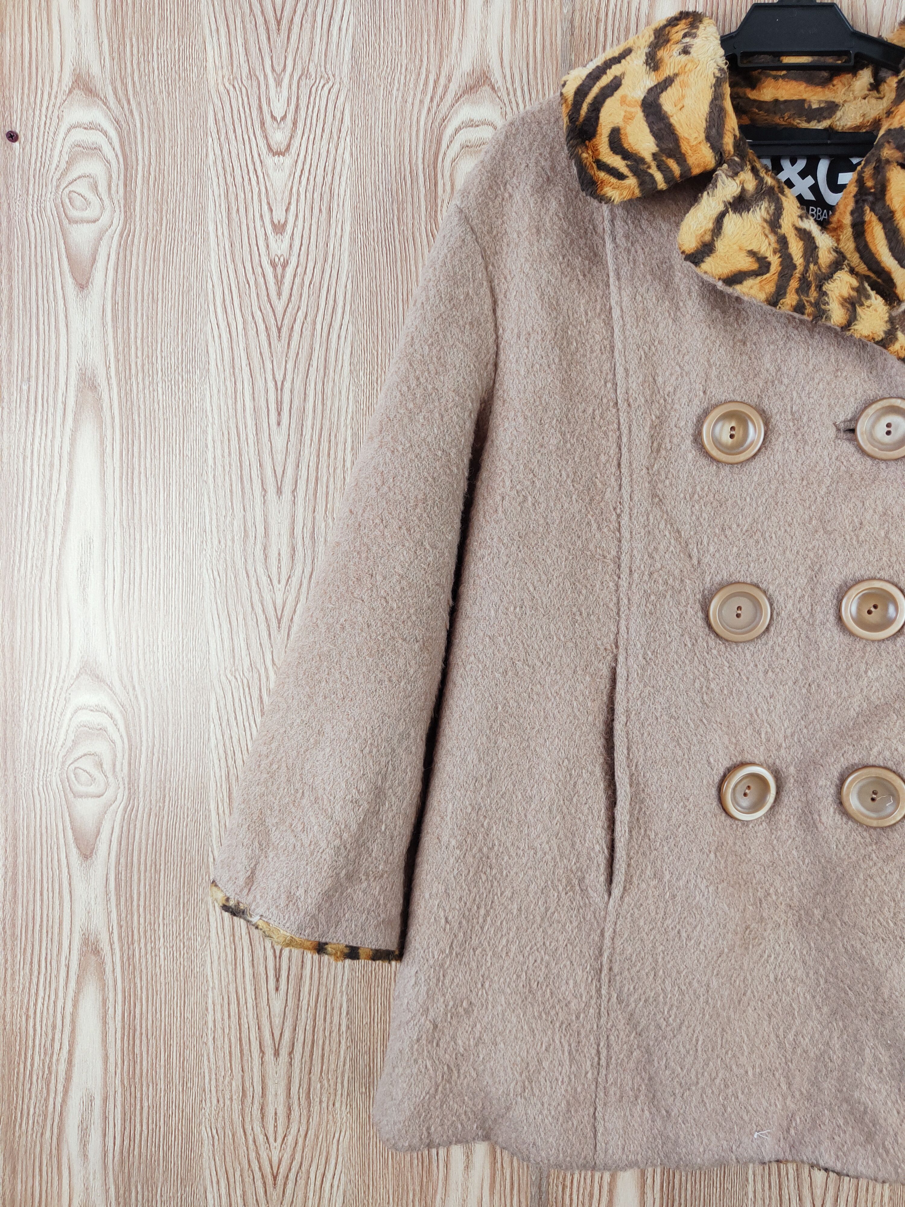 Dolce & Gabbana × Vintage Dolce & Gabbana Brown Fur Peacoat Size L / US 10 / IT 46 - 5 Thumbnail