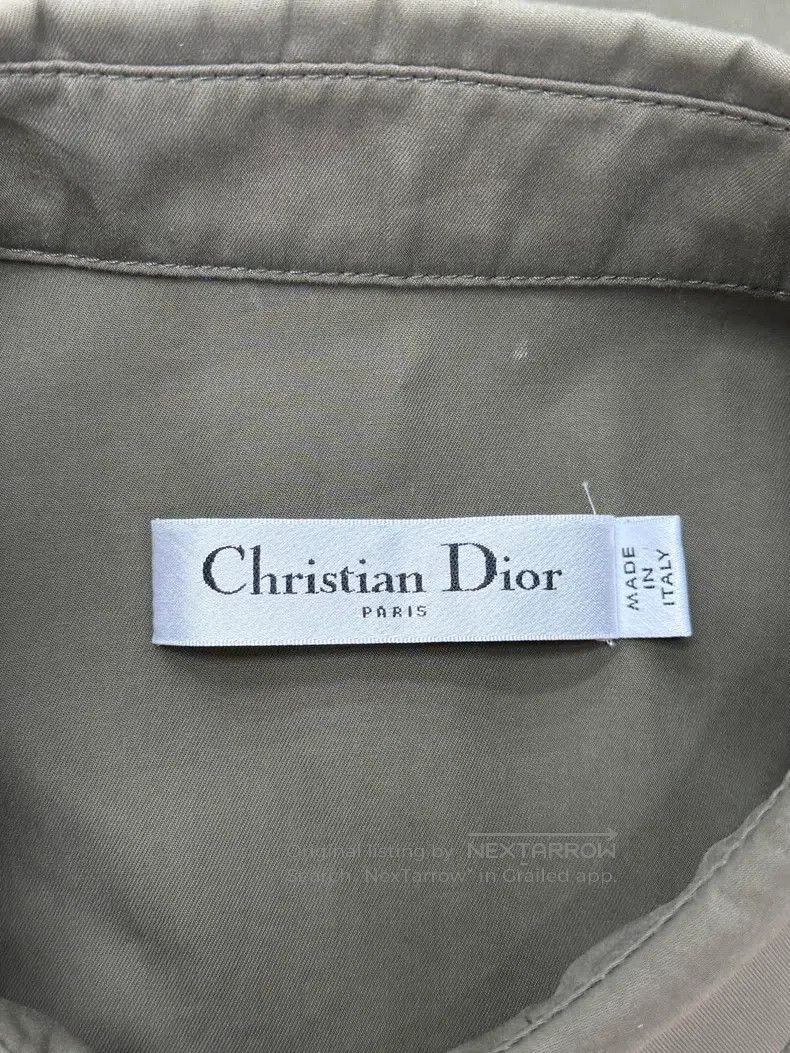 Dior Dior Army green little bee embroidered shirt short sleeves Size XS / US 0-2 / IT 36-38 - 4 Thumbnail