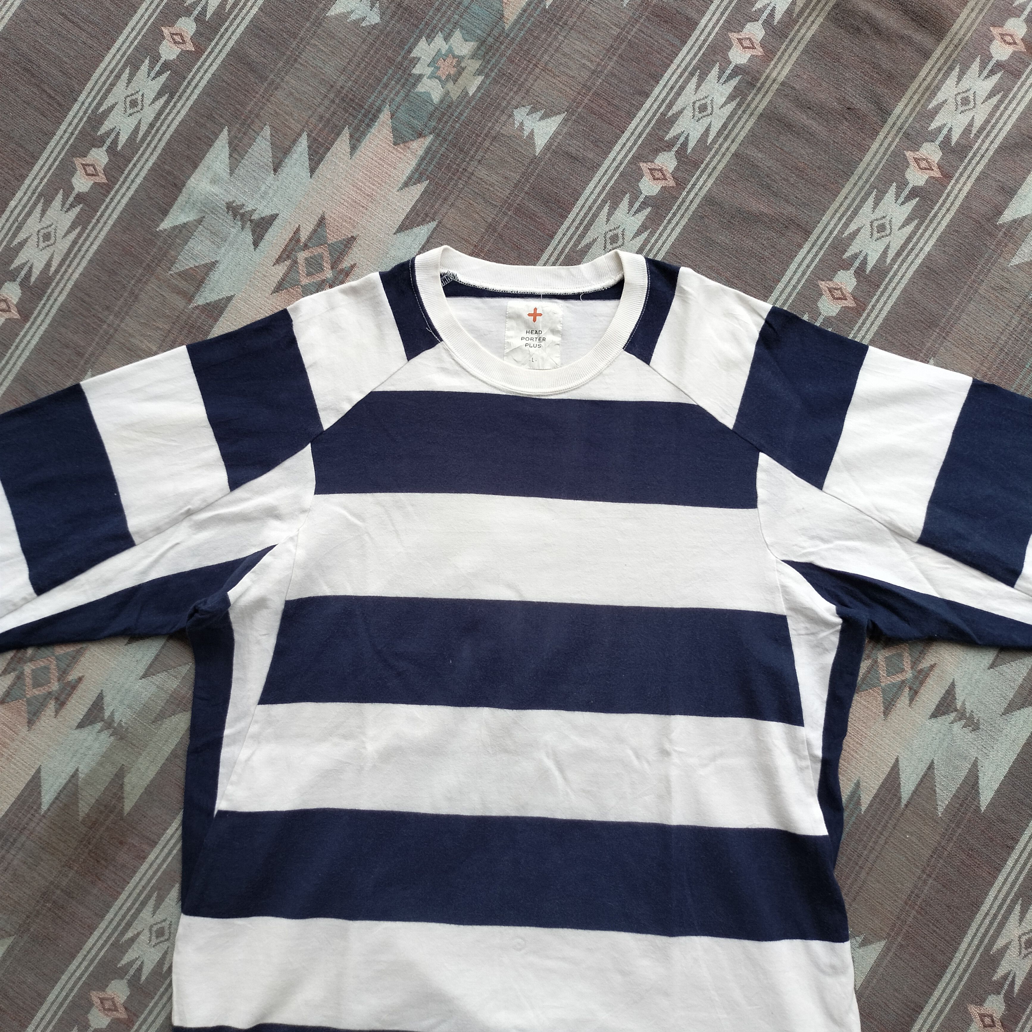 Porter Head Porter plus japan stripe navy white Ls shirt Size US L / EU 52-54 / 3 - 13 Thumbnail