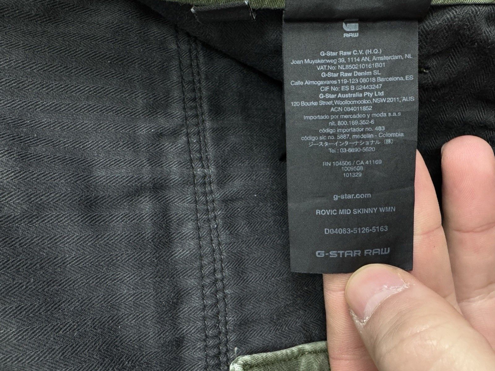 G-Star G-Star Raw Rovic Mid Skinny Cargo Pant W30 L30 Size US 30 / EU 46 - 7 Thumbnail
