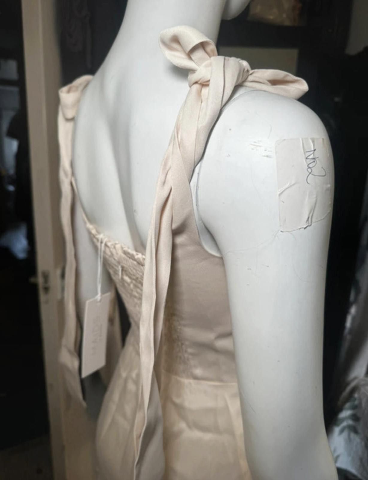 Other Maids Tie shoulder maxi dress ivory Size 8/S BNWT RPR £180 Size S / US 4 / IT 40 - 6 Thumbnail