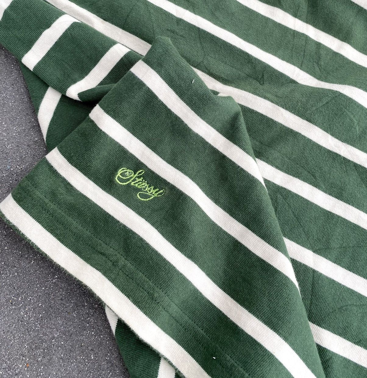 Stussy Vintage Rare Stussy Green Stripe Size US L / EU 52-54 / 3 - 6 Thumbnail