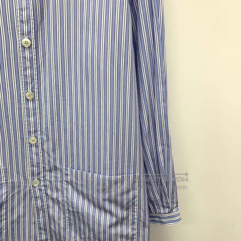 Gucci Gucci Blue vertical striped cotton lapel single-breasted l Size M / US 6-8 / IT 42-44 - 4 Thumbnail