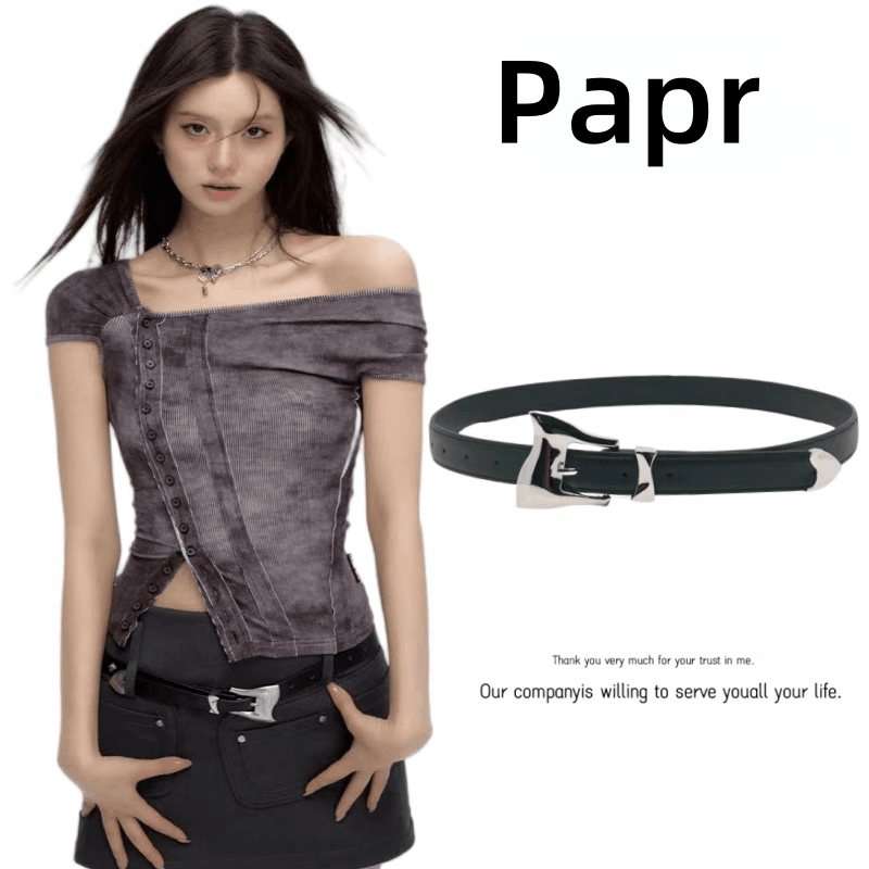 VIBE Future Vintage Belt Riveted Belts Menswear Accessories Size ONE SIZE - 3 Thumbnail