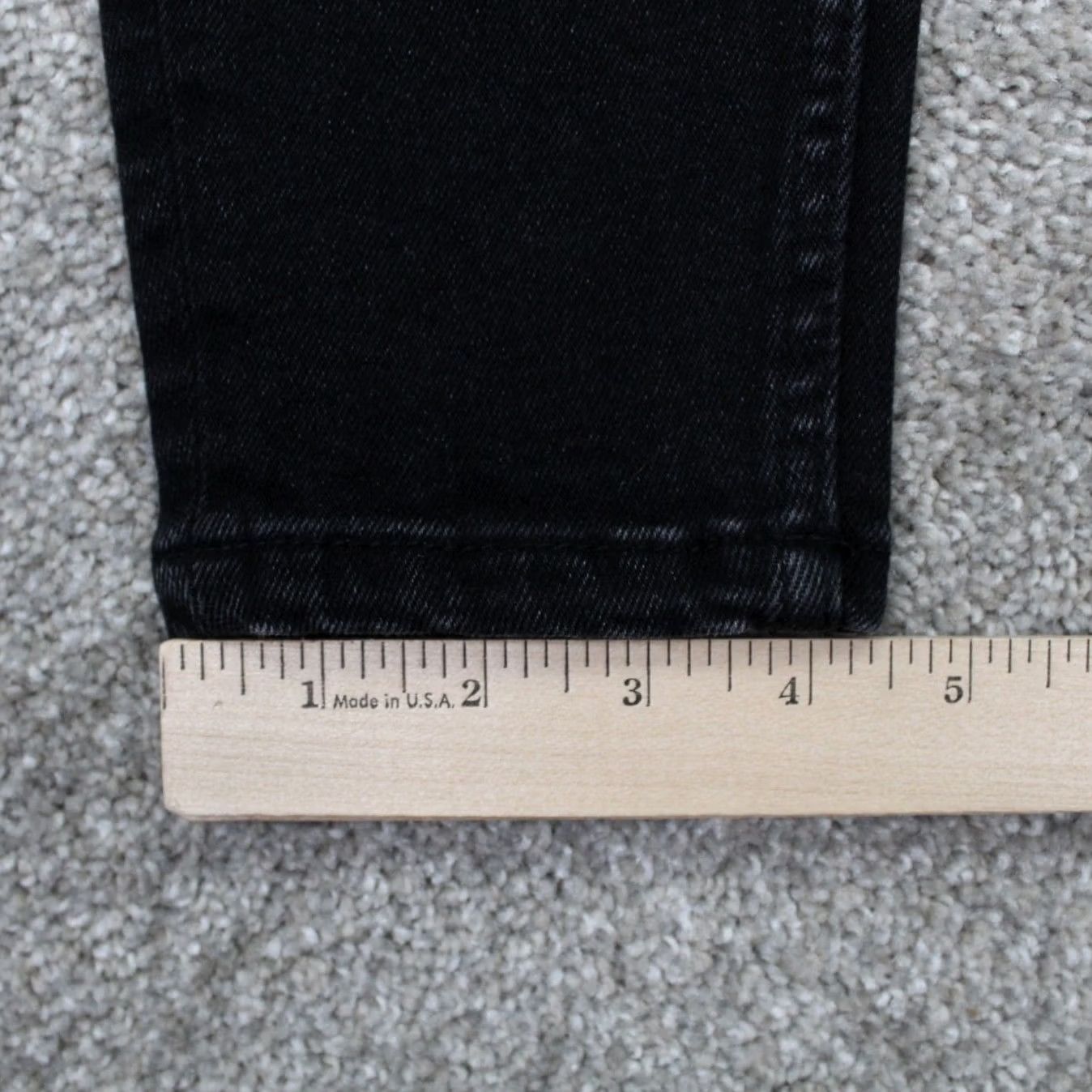 Zara Zara Jeans Womens 4 Black Organic Cotton Stretch Denim 27" Inseam Vintage No Size 27" / US 4 / IT 40 - 5 Thumbnail