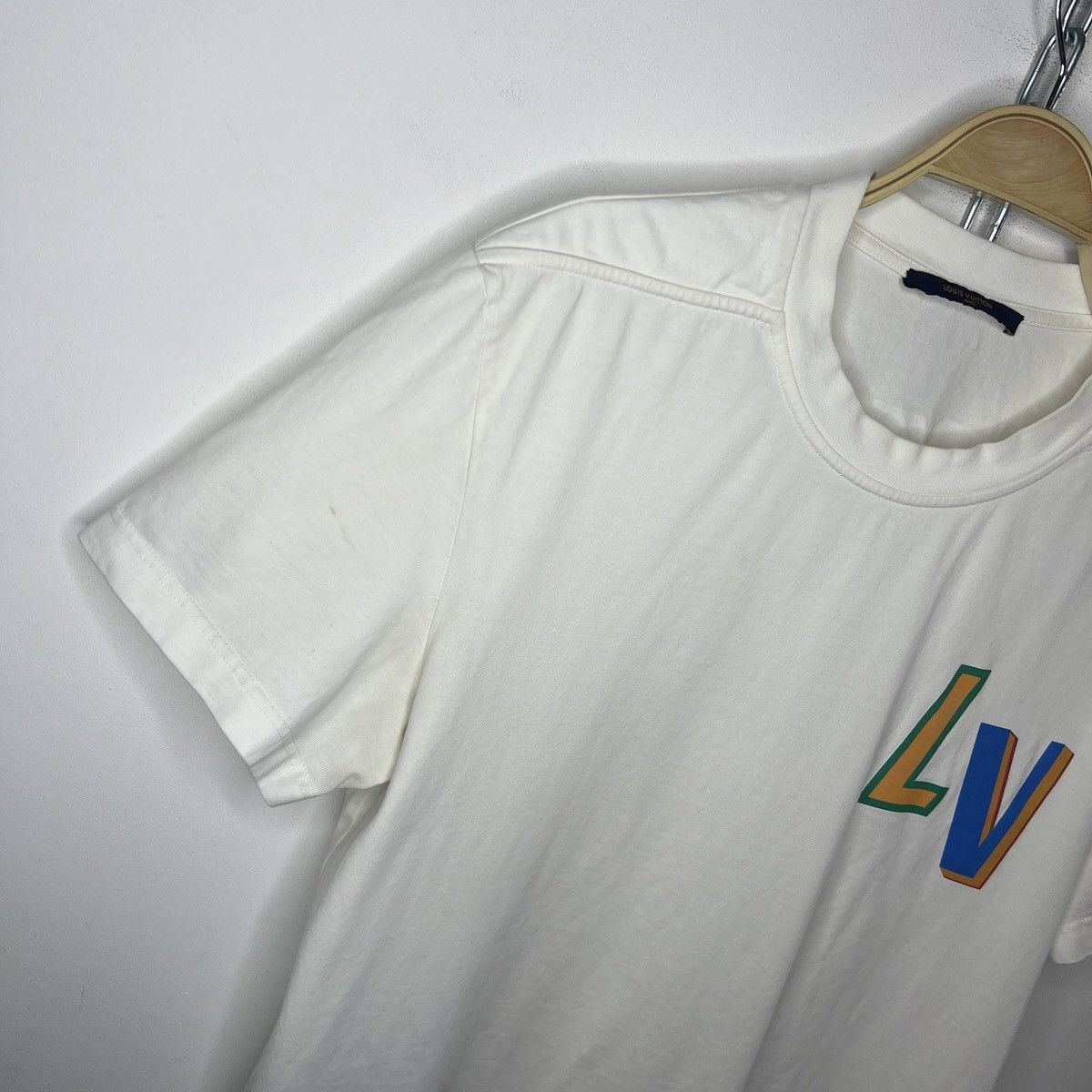 Louis Vuitton × NBA Louis Vuitton NBA White Logo T-Shirt Size US M / EU 48-50 / 2 - 4 Thumbnail