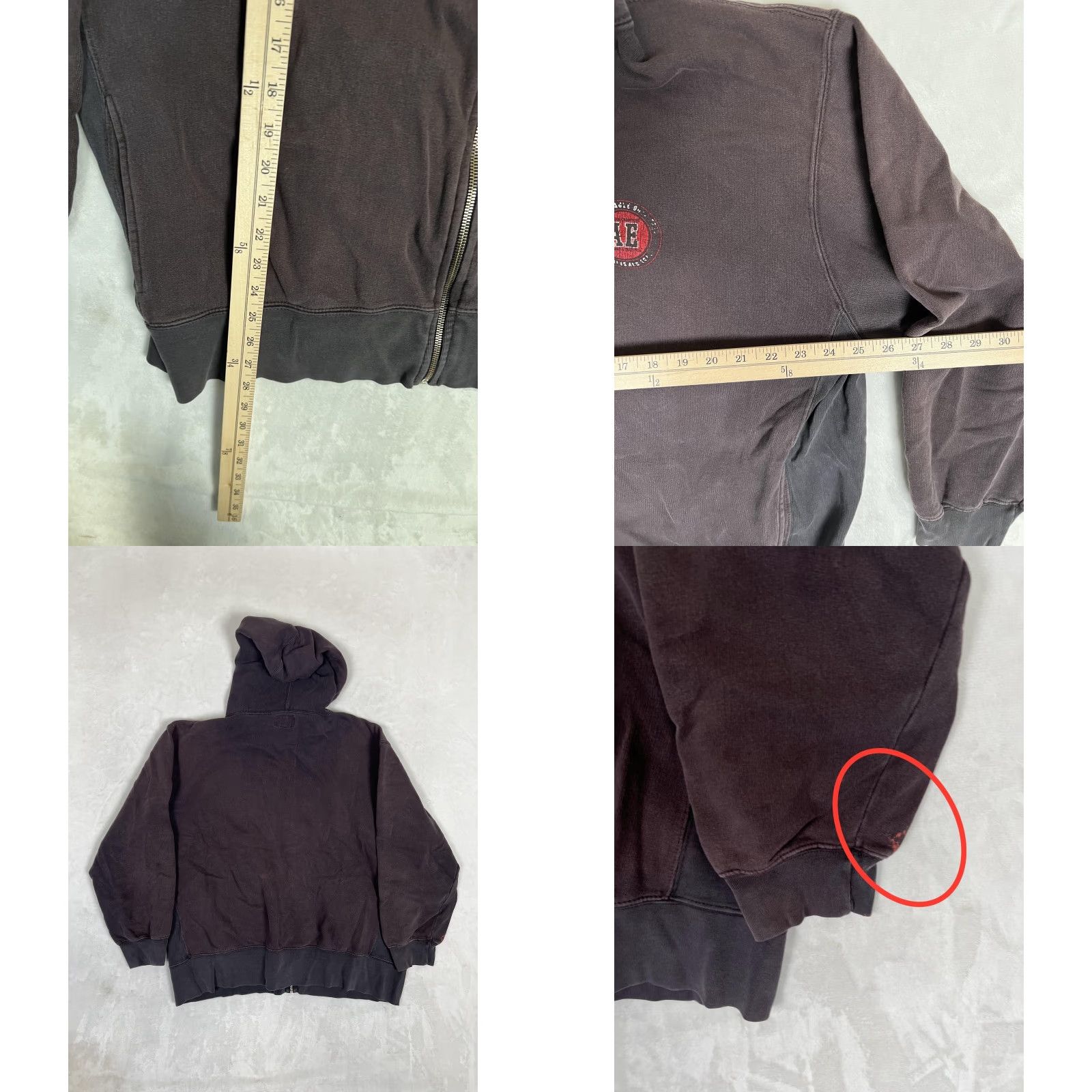 American Eagle Outfitters VINTAGE American Eagle Outfitters Hoodie Mens 2XL Brown Full Zip Hooded Pockets Zipper Logo Sweatshirt Size US XXL / EU 58 / 5 - 8 Thumbnail