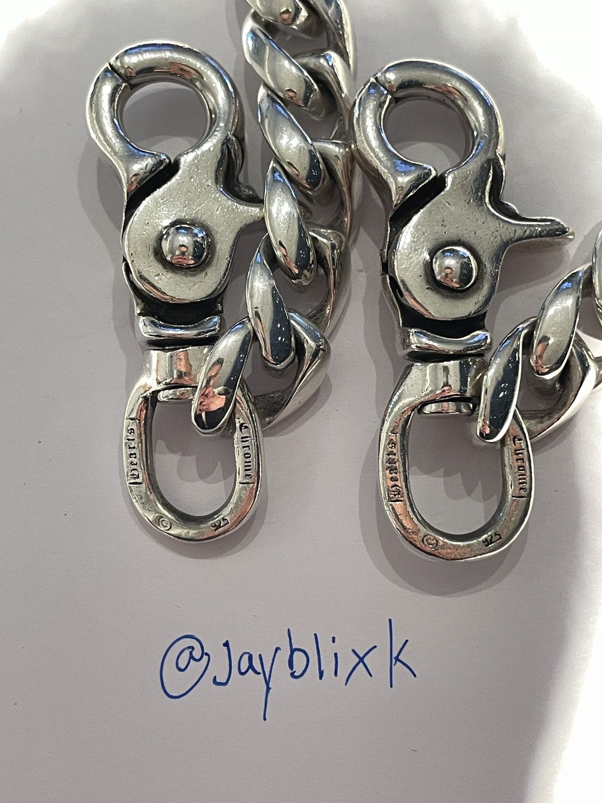 Chrome Hearts CHROME HEARTS DOUBLE LOBSTER CUBAN WALLET CHAIN Size ONE SIZE - 4 Thumbnail
