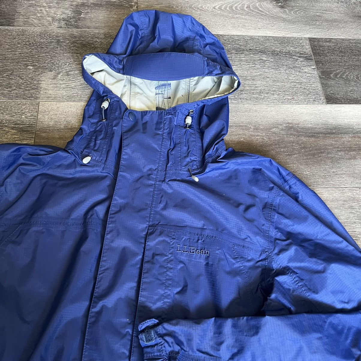 L.L. Bean × Vintage Vintage L.L. Bean Men’s Trail Model Hooded Rain Jacket Zip Size US S / EU 44-46 / 1 - 7 Thumbnail