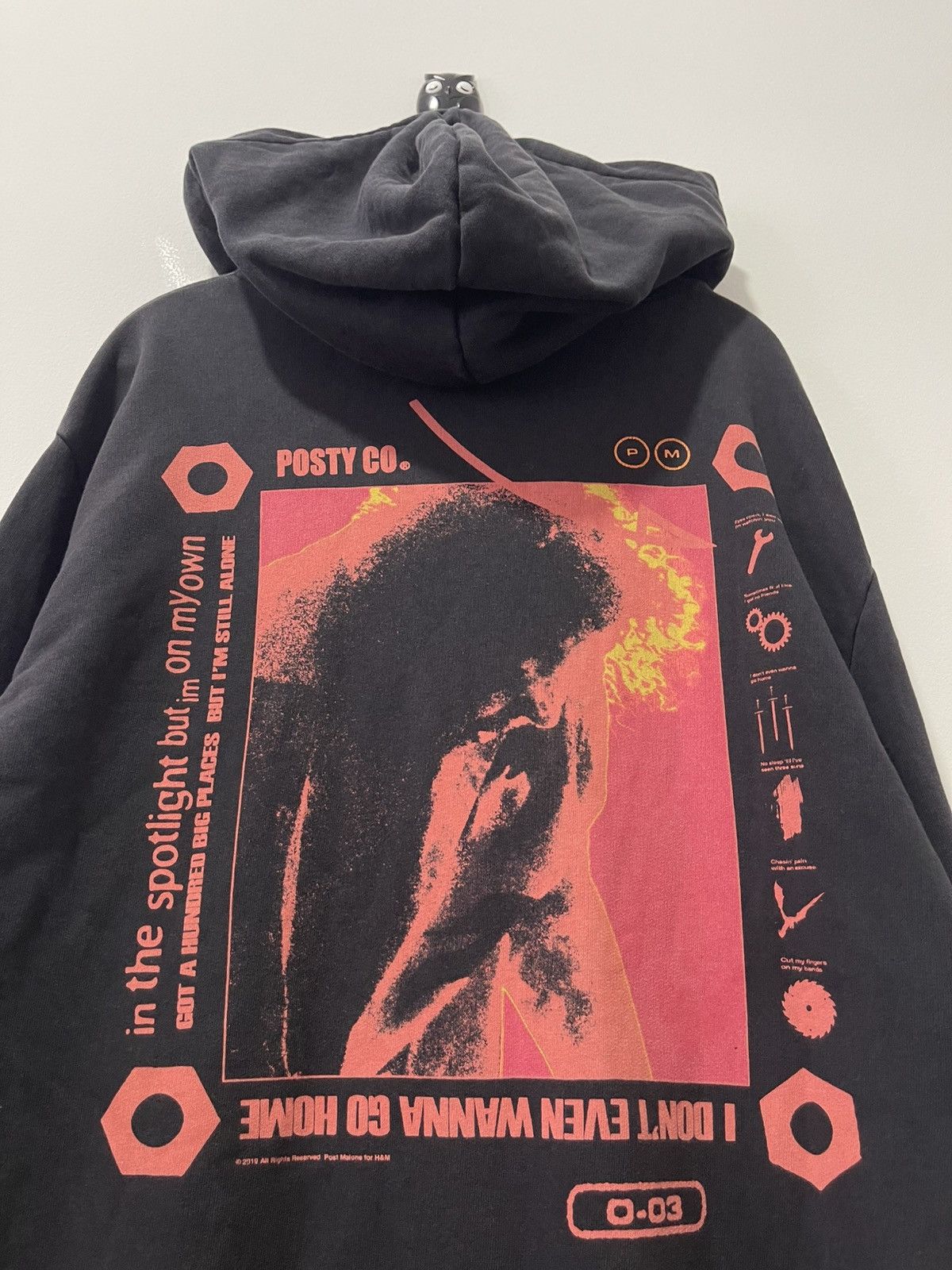 Rap Tees Rare POST MALONE Posty Co X H&M Hoodie Size US S / EU 44-46 / 1 - 2 Thumbnail
