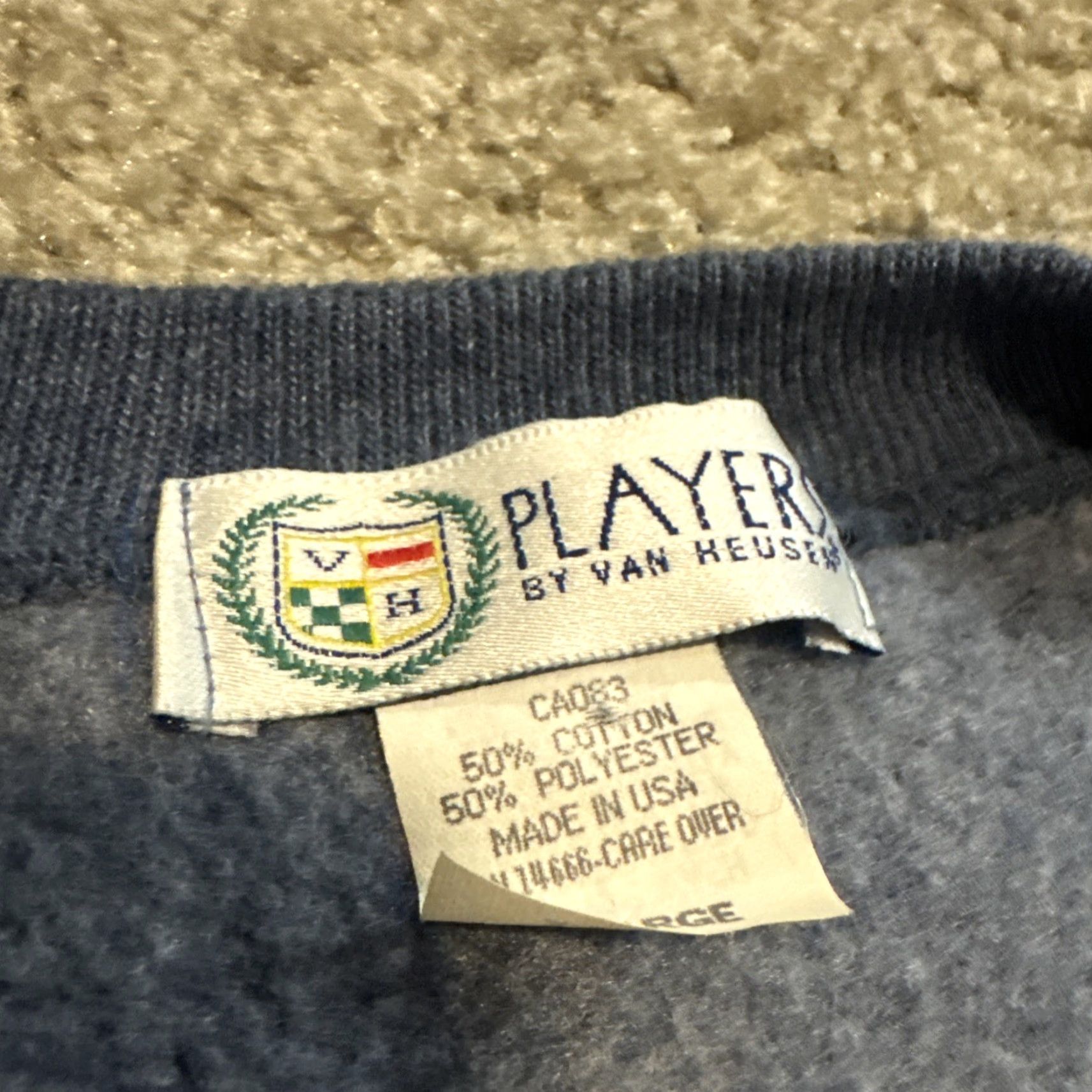 Van Heusen VINTAGE Van Heusen Sweatshirt Crewneck Northern Explorer Earth Nature Blue XL Men Pullover Size US XL / EU 56 / 4 - 5 Thumbnail