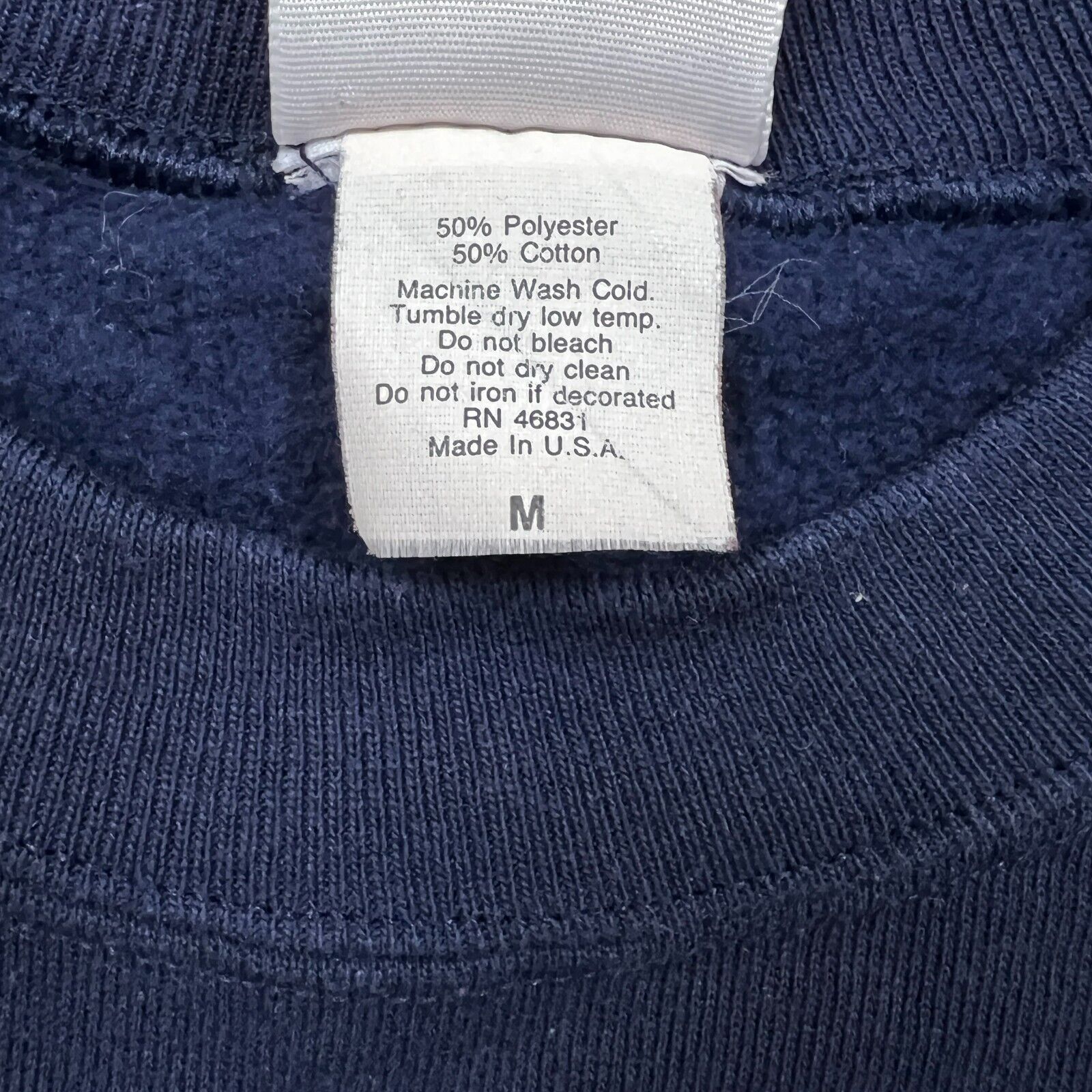 Vintage Vintage Blank Sweatshirt Made In USA Pullover Crewneck 90s Size US M / EU 48-50 / 2 - 4 Thumbnail