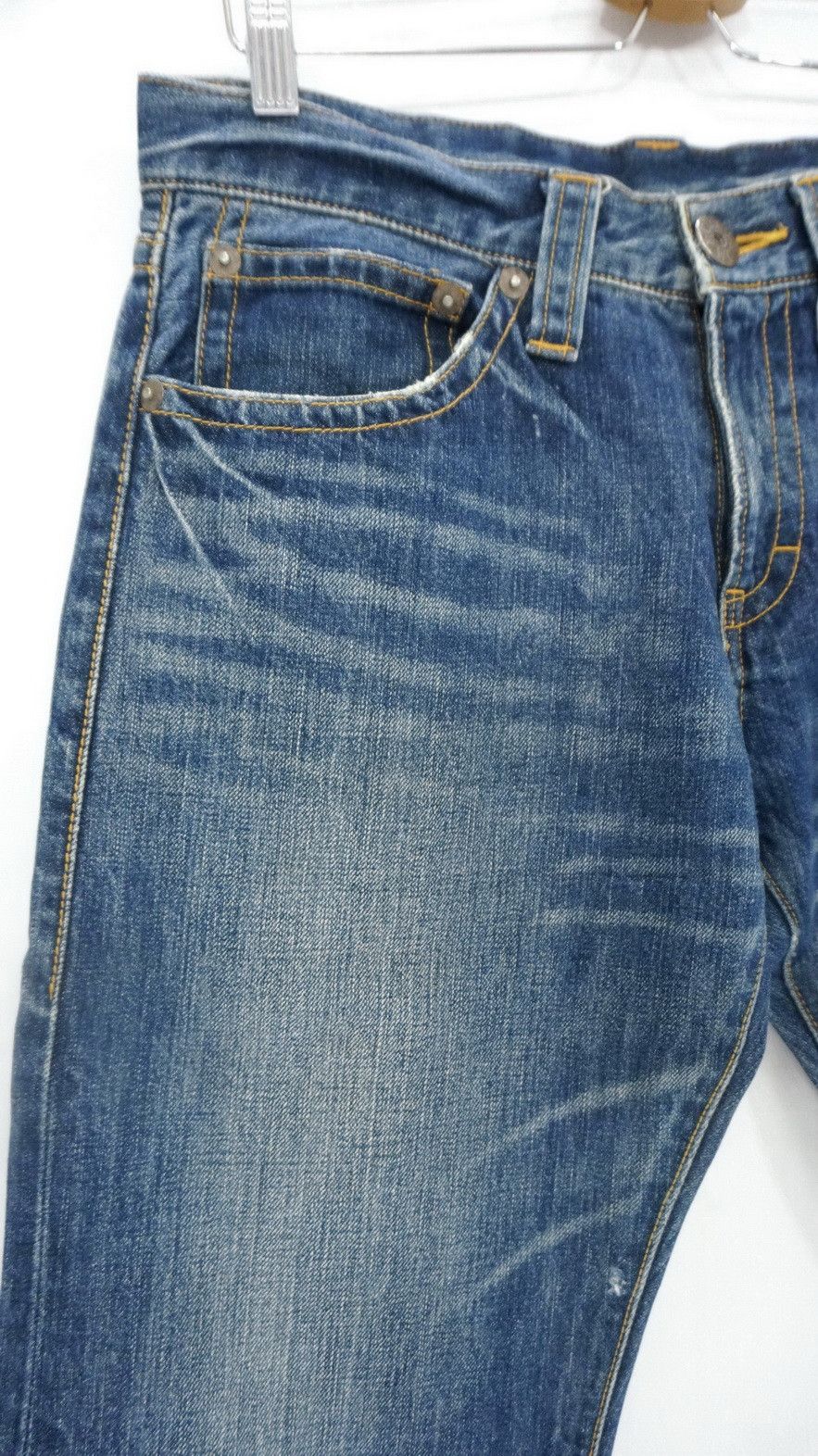 Designer Japan COCOLULU Spell Out Blue Jeans Size US 30 / EU 46 - 4 Thumbnail