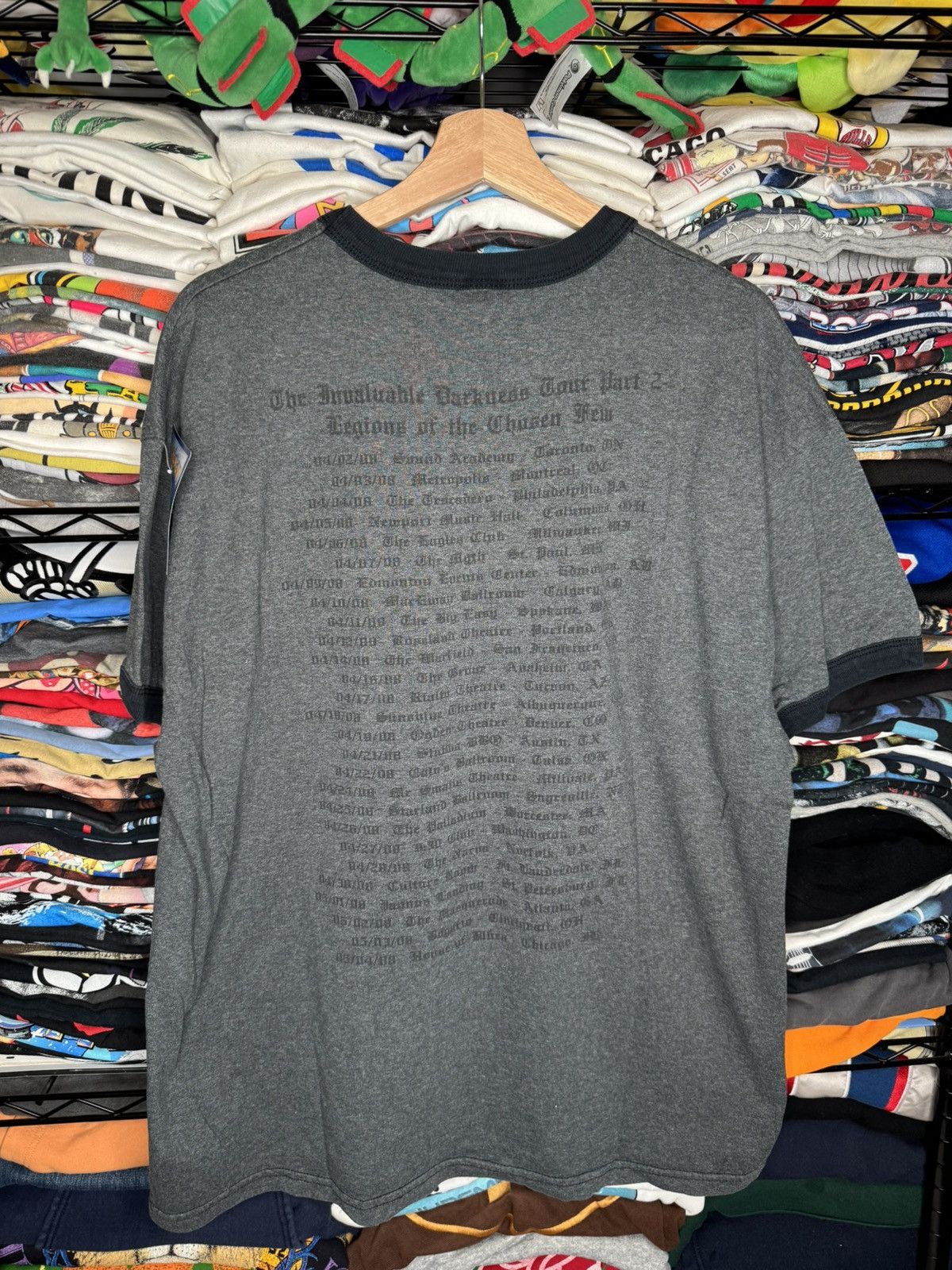 Band Tees Vintage Dimmu Borgir In Sorte Diaboli XL Ringer Band T-Shirt Size US XL / EU 56 / 4 - 4 Thumbnail