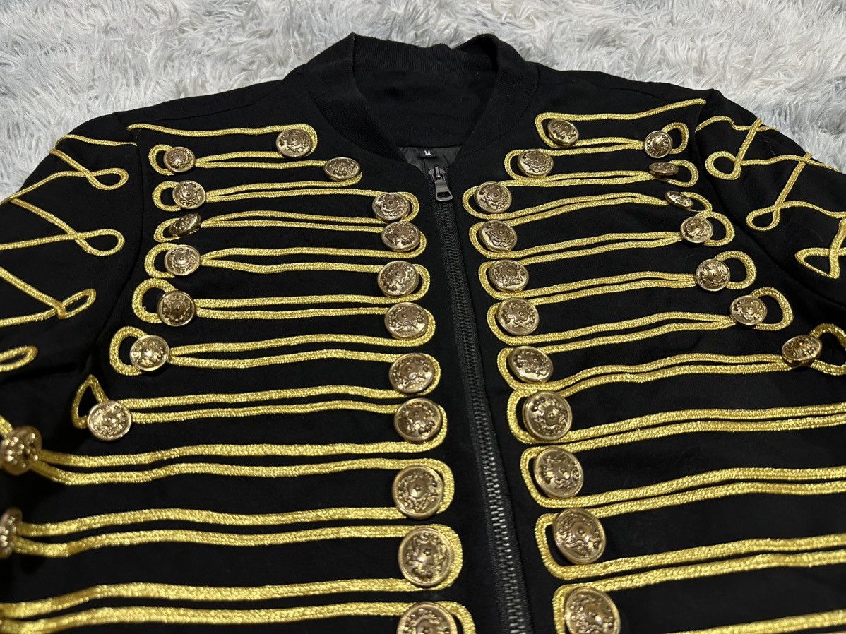 Japanese Brand 🔥Sick Y2K Napoleon Bomber Jacket Vkei Goth Punk Size US M / EU 48-50 / 2 - 3 Thumbnail