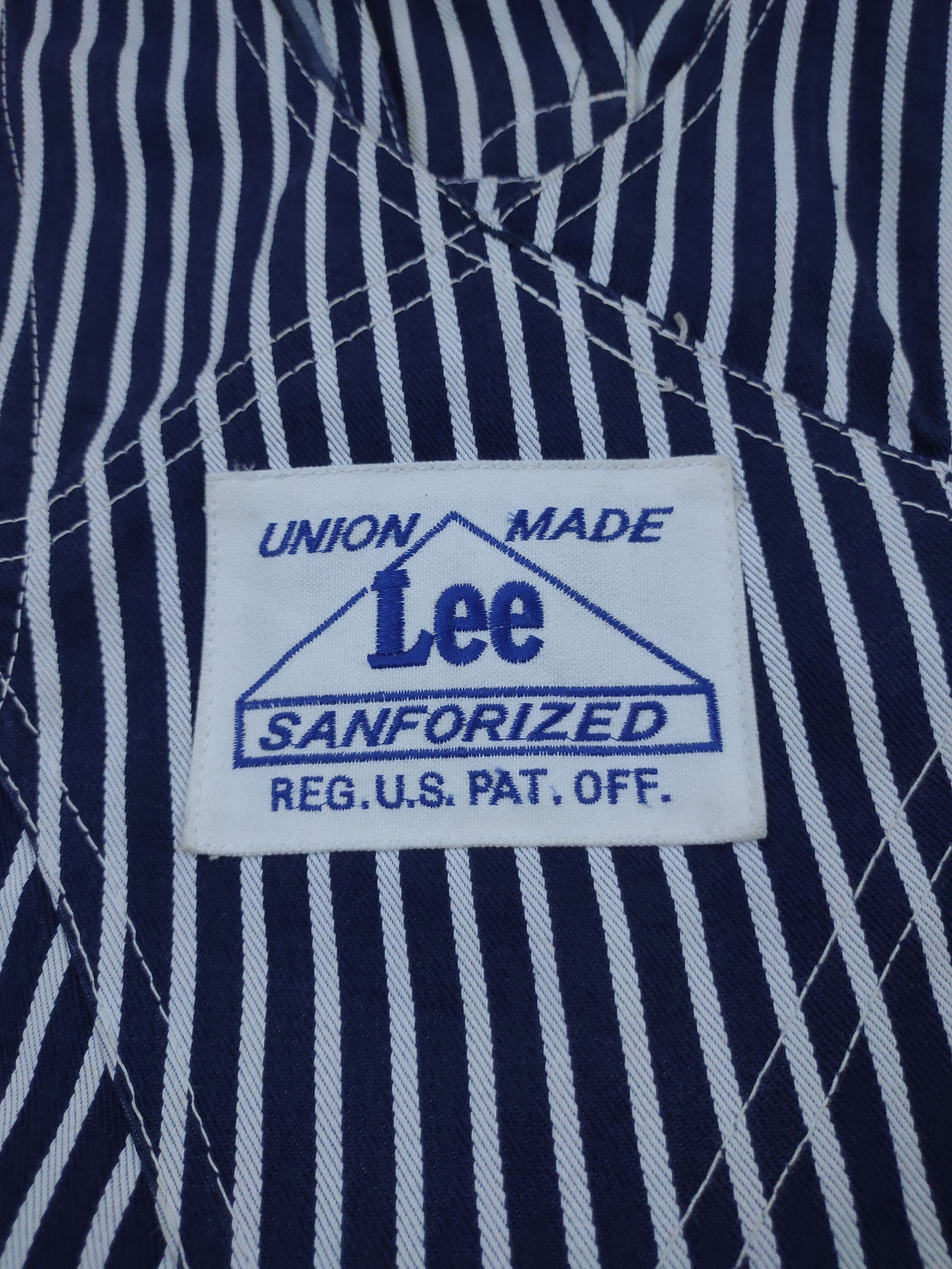 image of Crazy Vintage Lee Buddy Union Made Hickory Bib Jumpsuit in Hickory Stripe, Men's (Size 36)