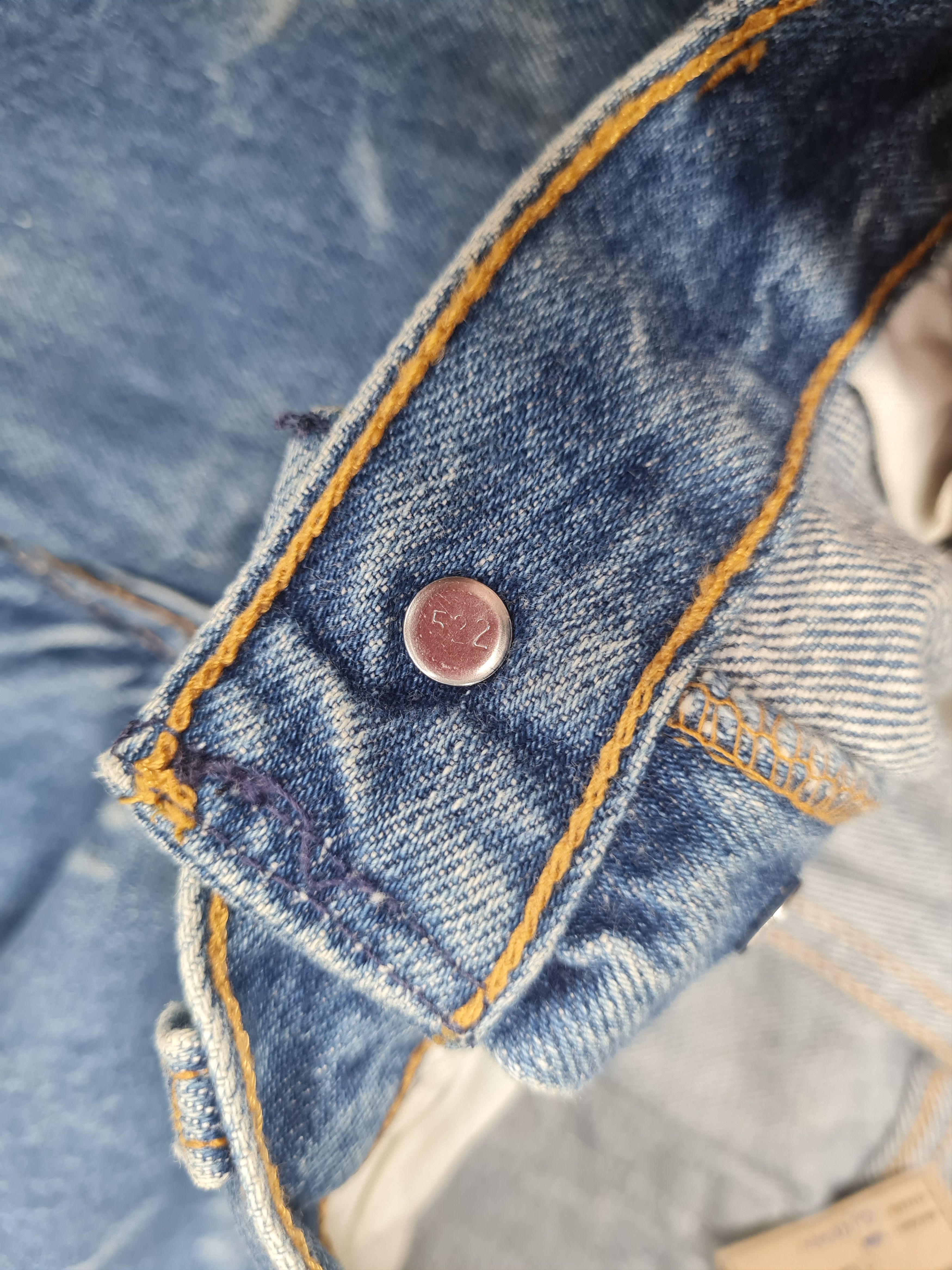 Levi's Vintage Clothing Vtg 90's LEVIS 501 Bleach Design Rust Jeans L0403 Size 30X31 Size US 30 / EU 46 - 18 Thumbnail