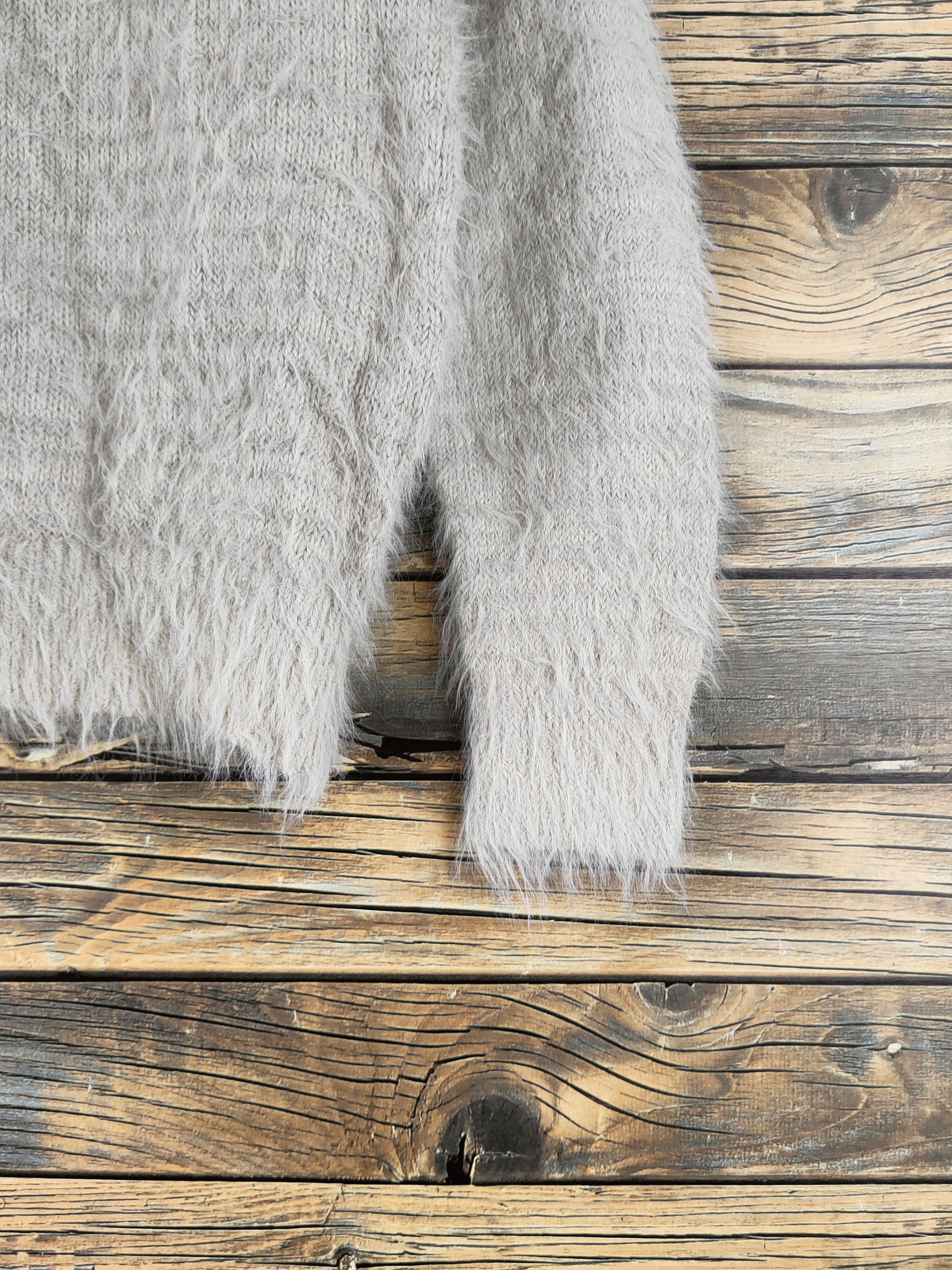 Japanese Brand DL Te Chici Terrasse Beige Fur Mohair Knitwear #46-450 Size XS / US 0-2 / IT 36-38 - 6 Thumbnail