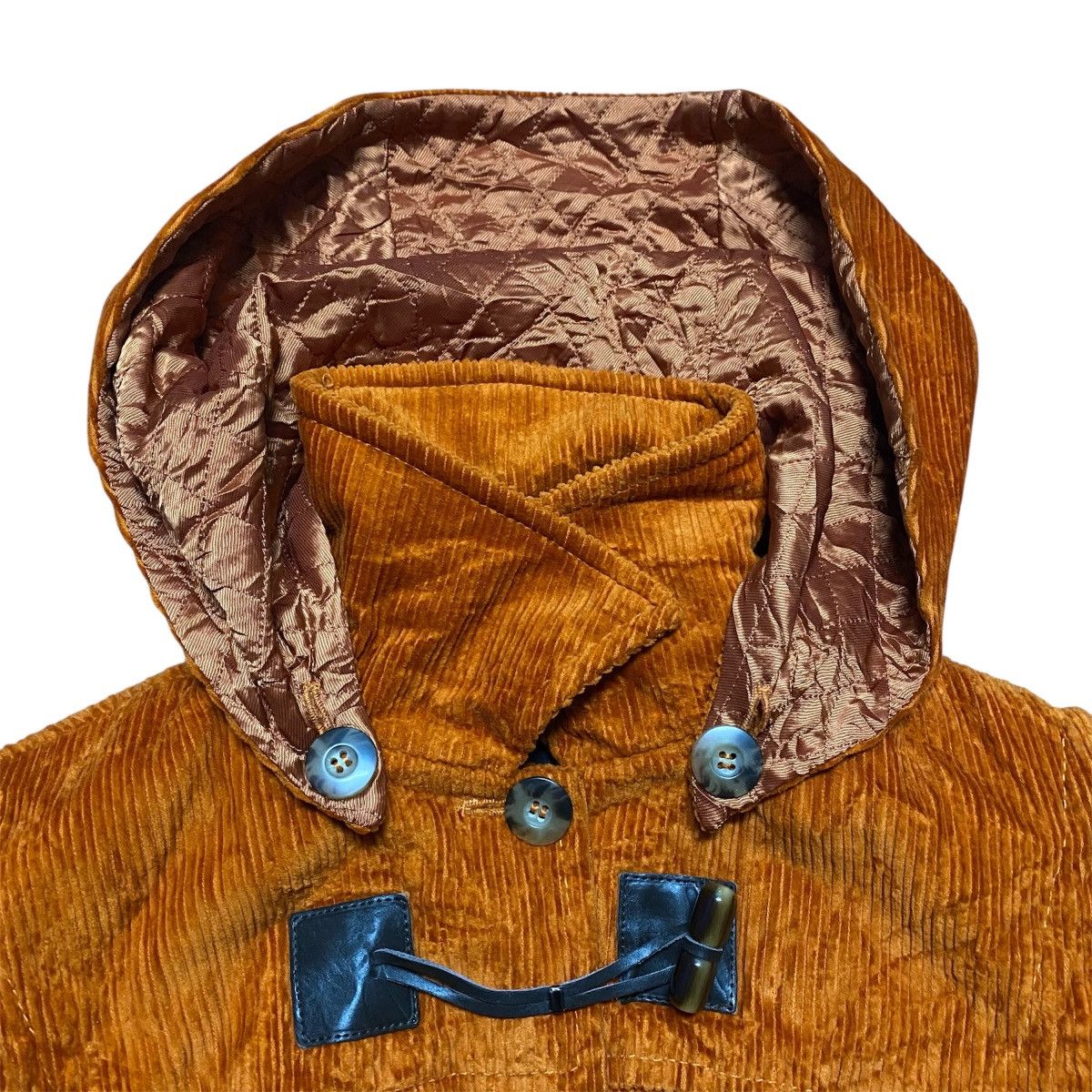 Weekend Max Mara Rare‼️🔥MaxMara Weekend Corduroy Duffle Coat Hooded Size M / US 6-8 / IT 42-44 - 9 Thumbnail