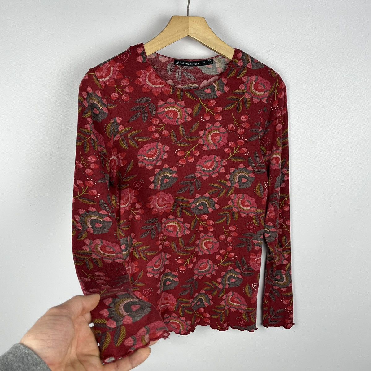 Gudrun Sjoden Designer Gudrun Sjoden ladies floral pattern tunic blouse Size S / US 4 / IT 40 - 4 Thumbnail